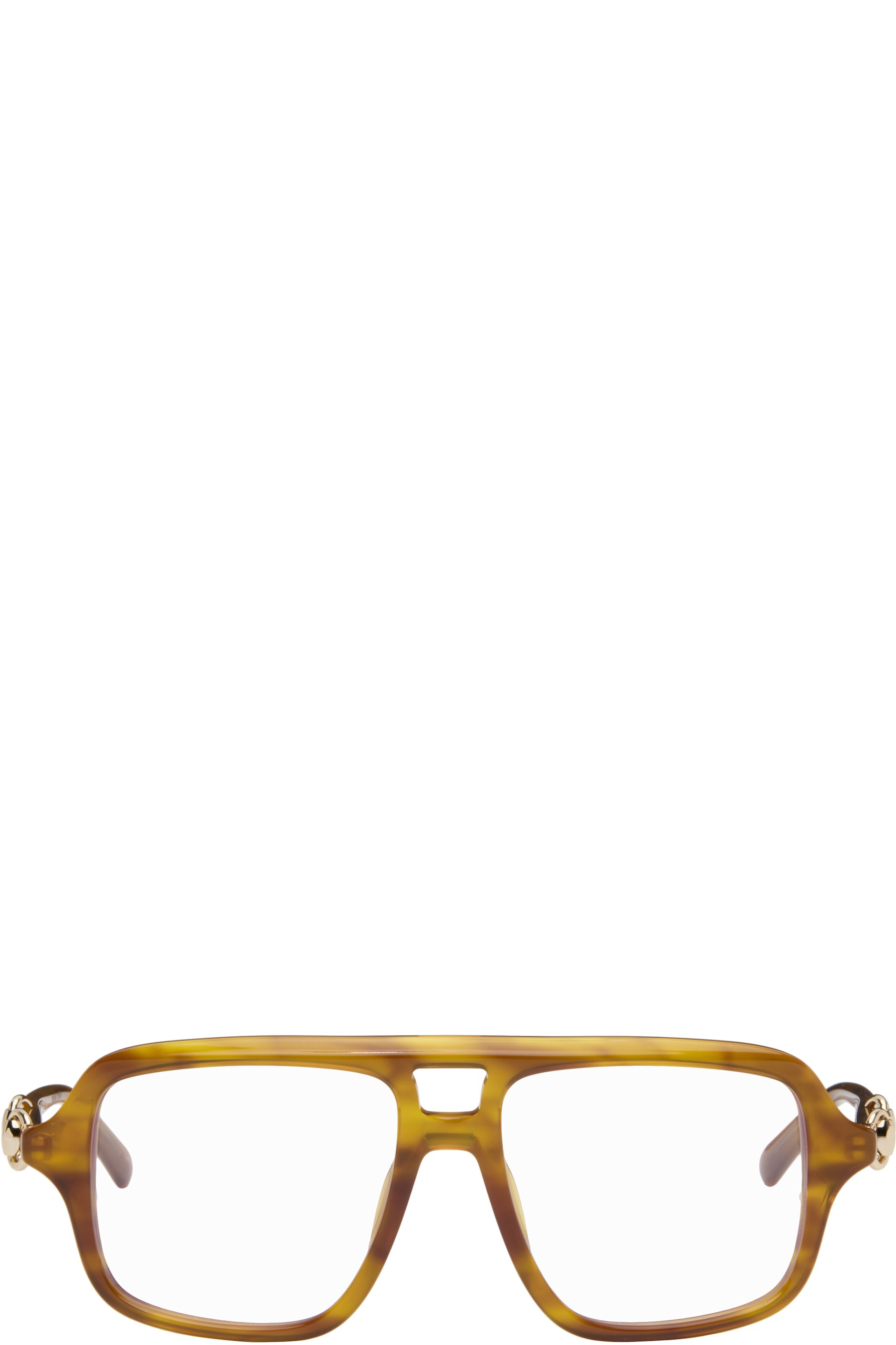 Gucci - Lunettes de soleil navigateur brunes