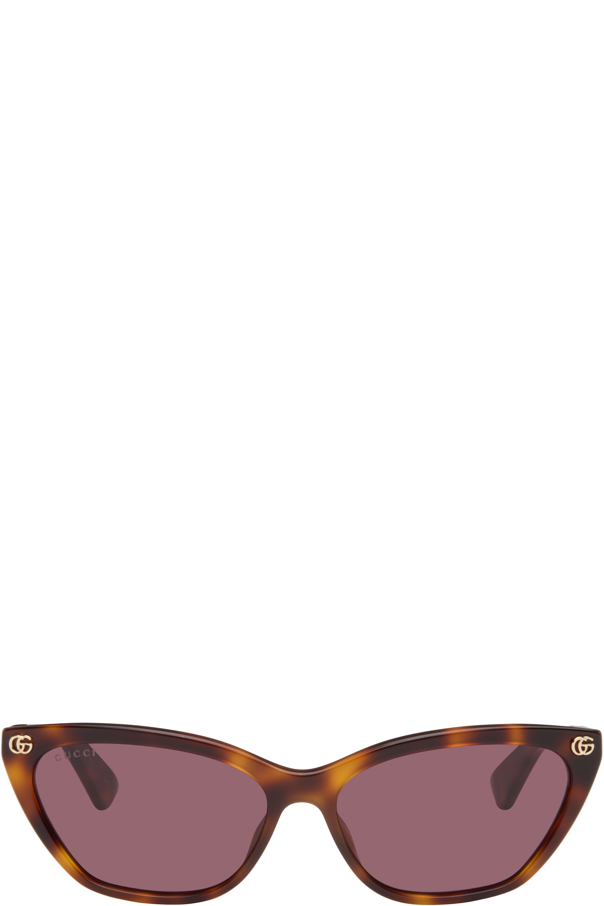 Gucci - Brown Cat Eye Sunglasses