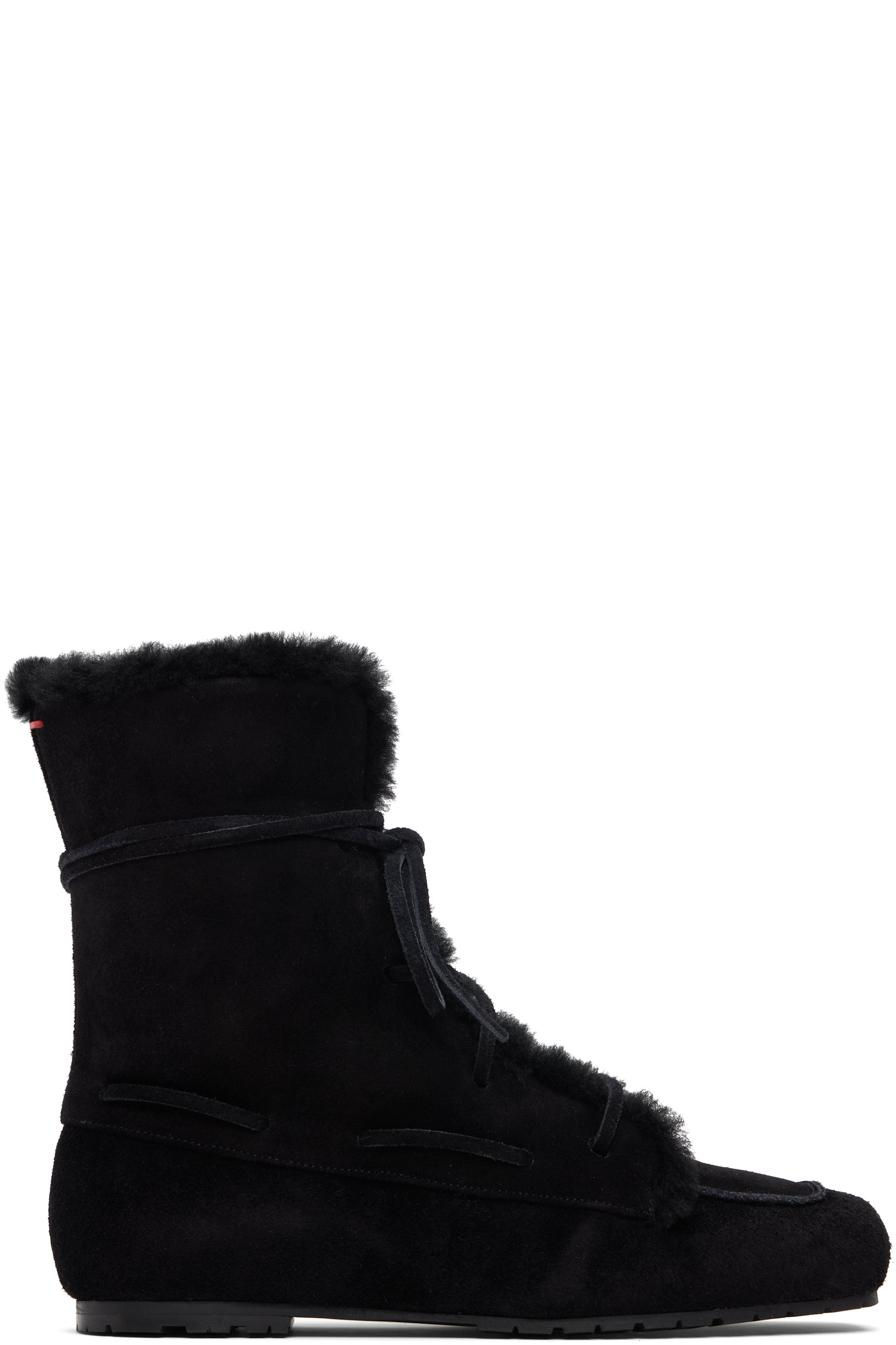 Aeyde - Black Paul Shearling Ankle Boots
