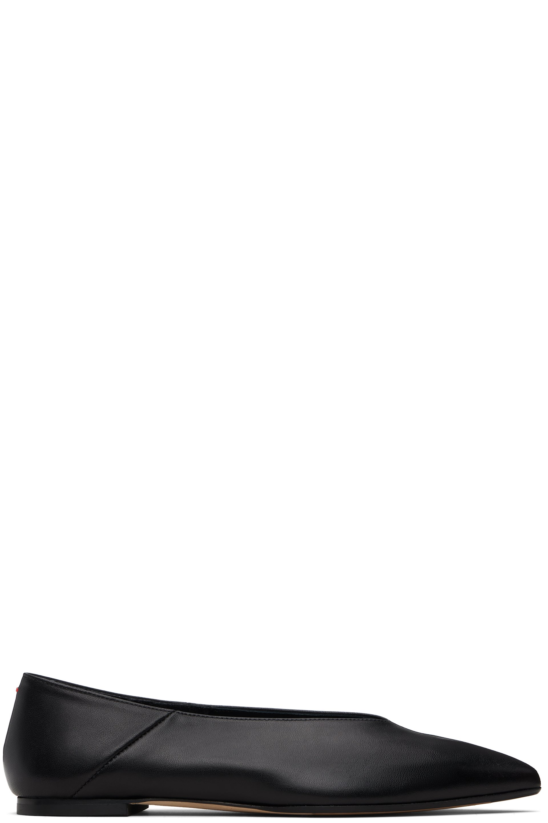 Aeyde - Black Moa Pointed-Toe Flats
