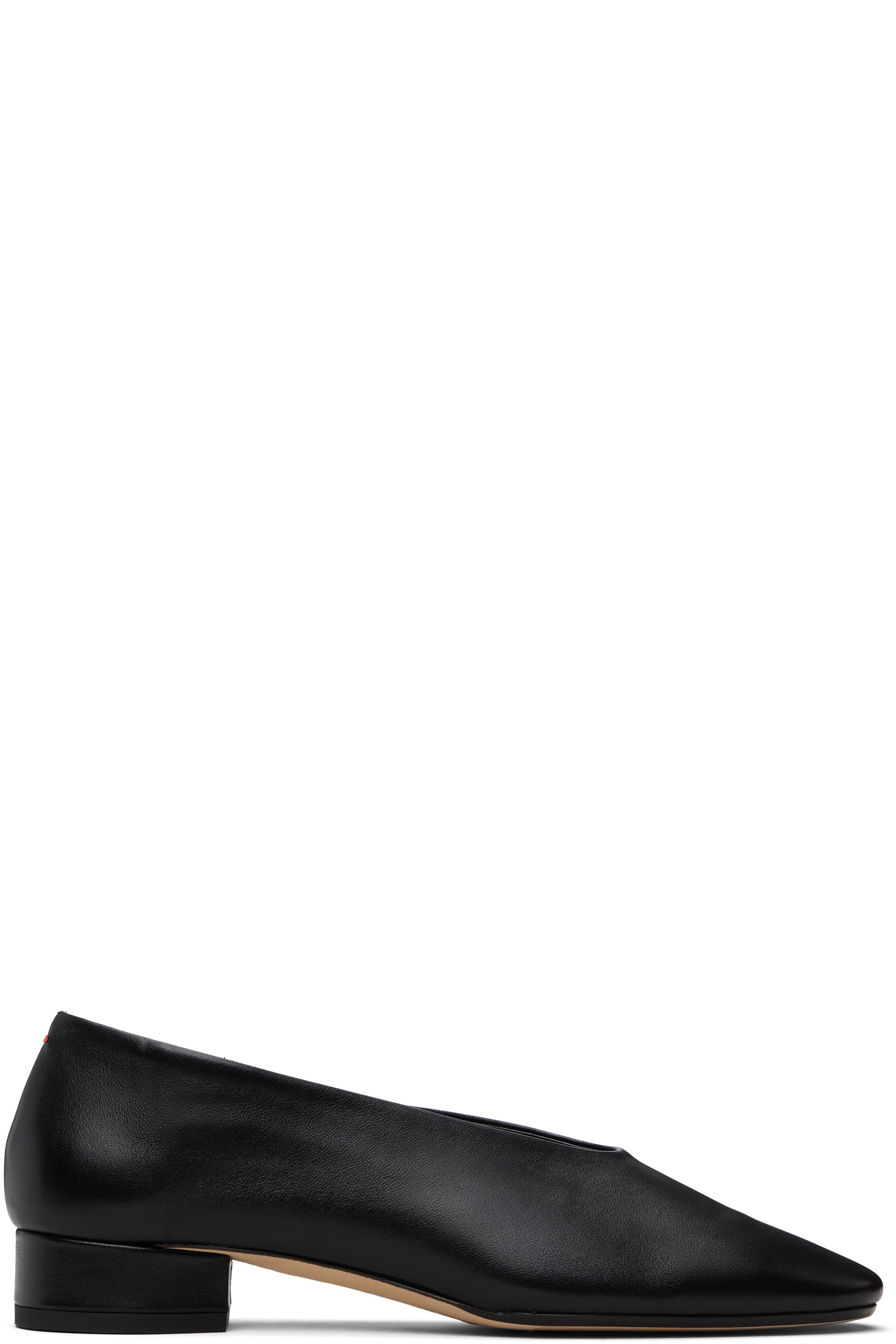 Aeyde - Black Delia Low-Heeled Ballet Heels
