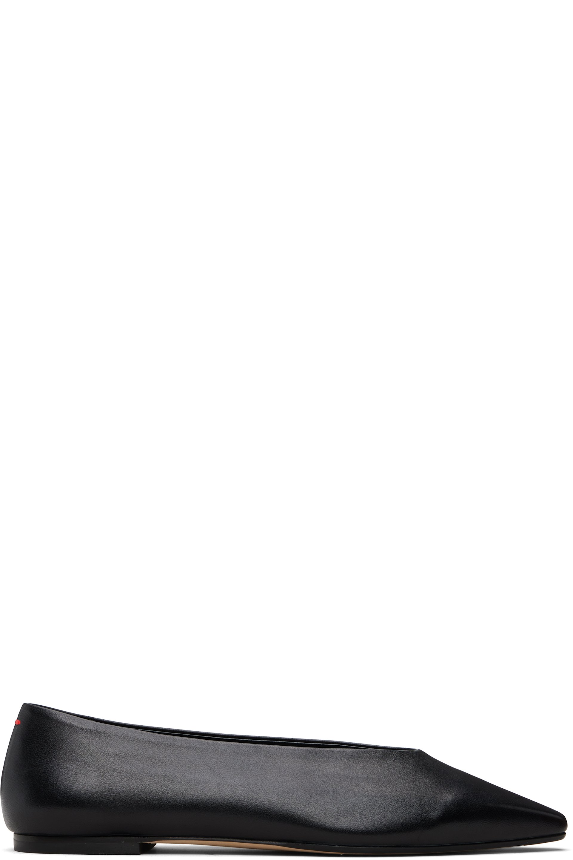 Aeyde - Black Betty Square-Toe Ballerina Flats