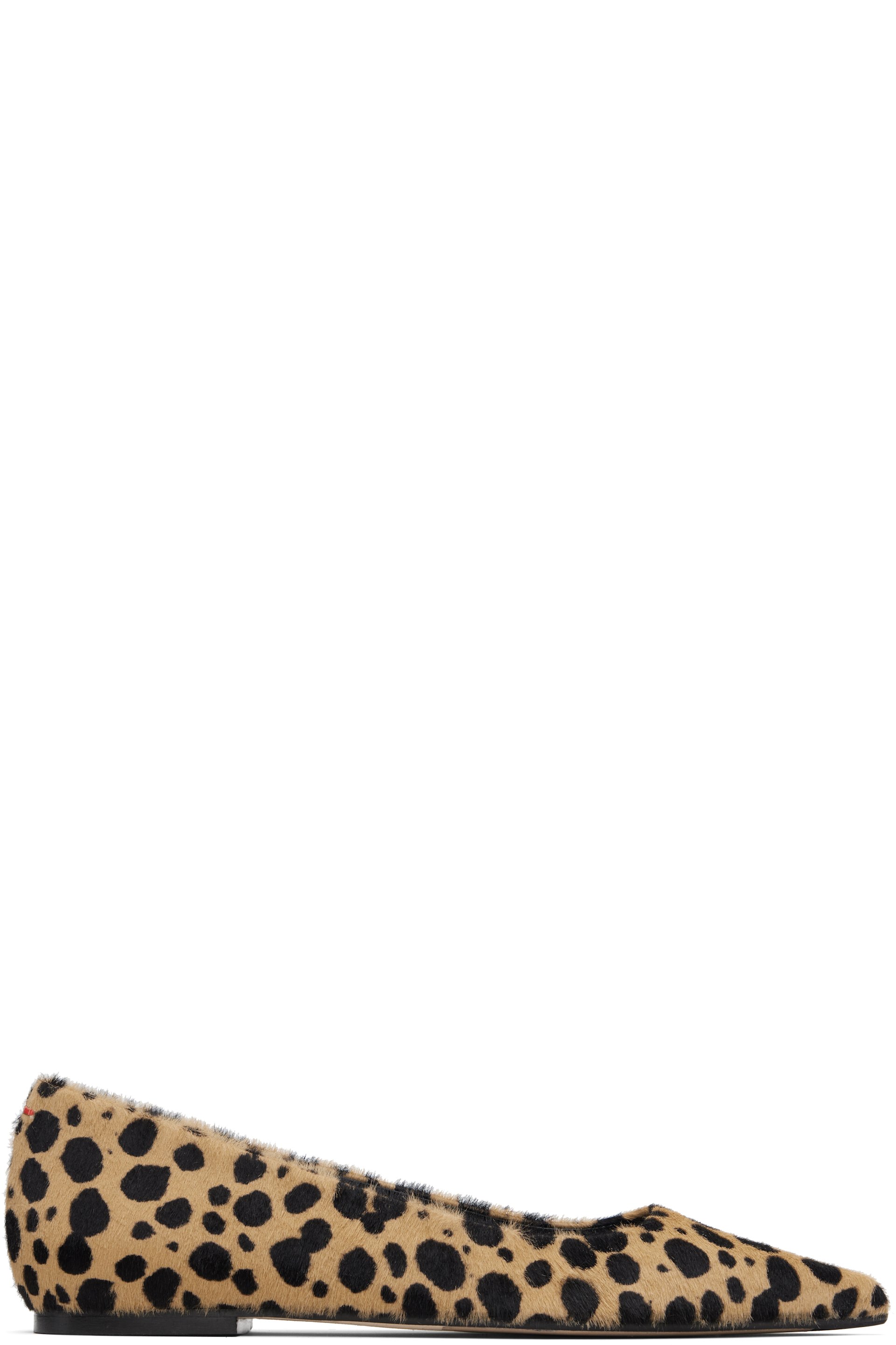 Aeyde - Beige & Black Cassy Pointed-Toe Ballerina Flats