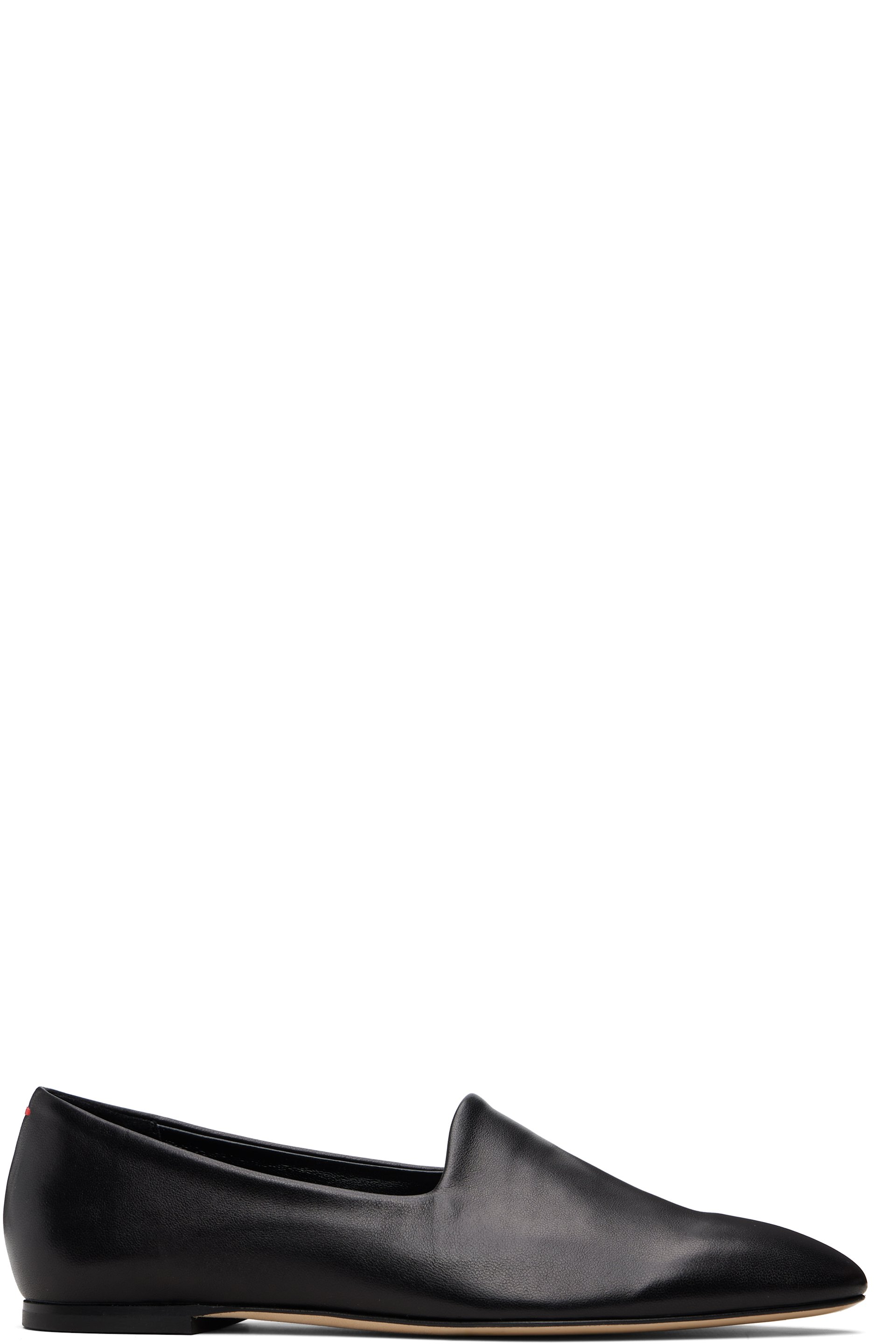 Aeyde - Black Vanna Almond-Toe Loafers
