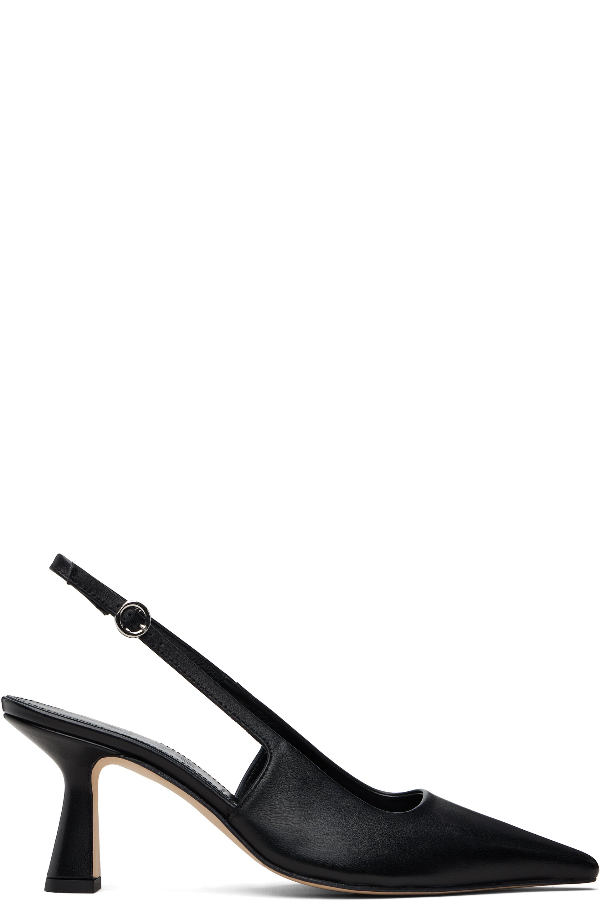 Aeyde - Black Fernanda Slingback Heels