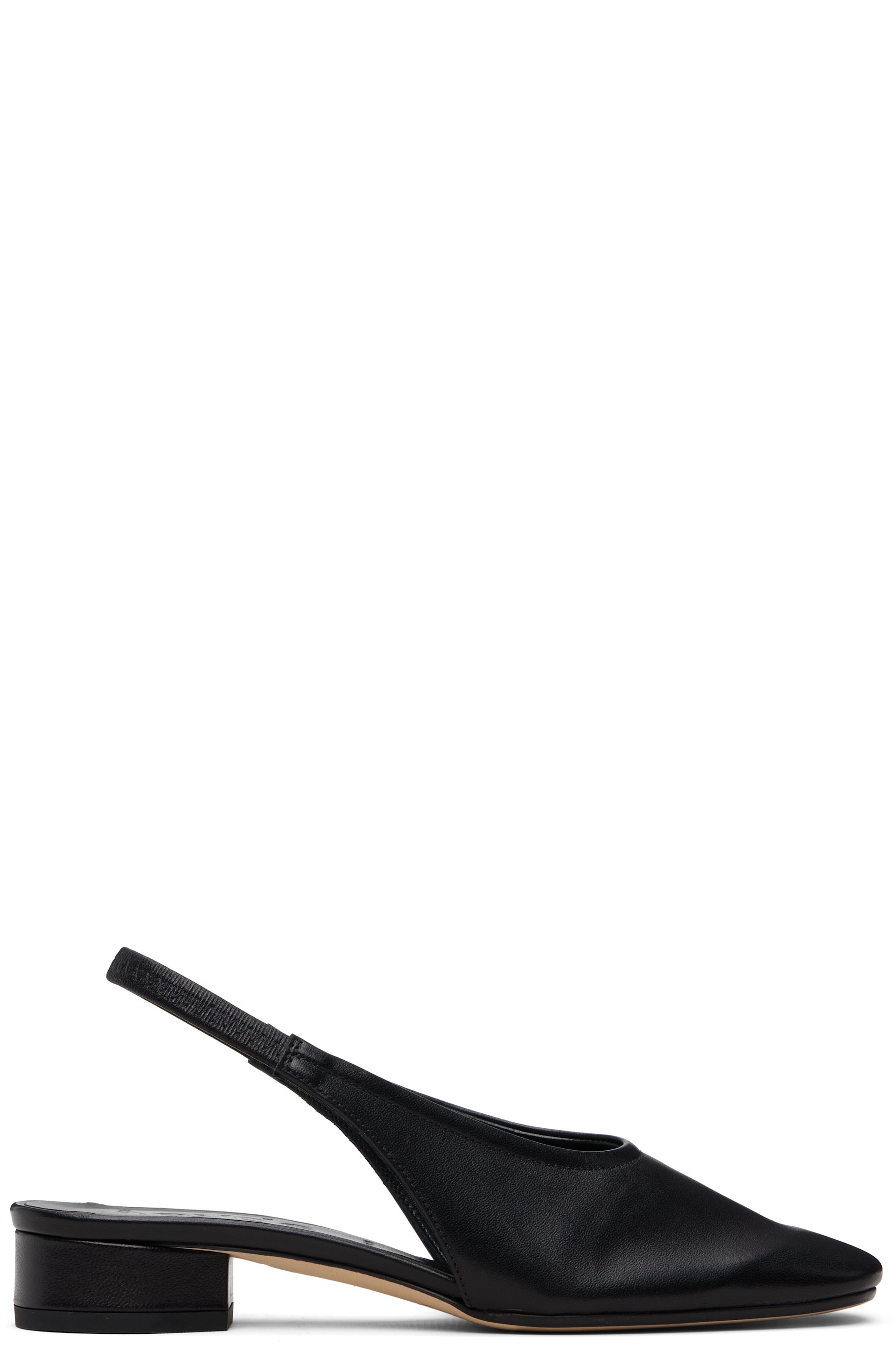 Aeyde - Black Dua Slingback Heels