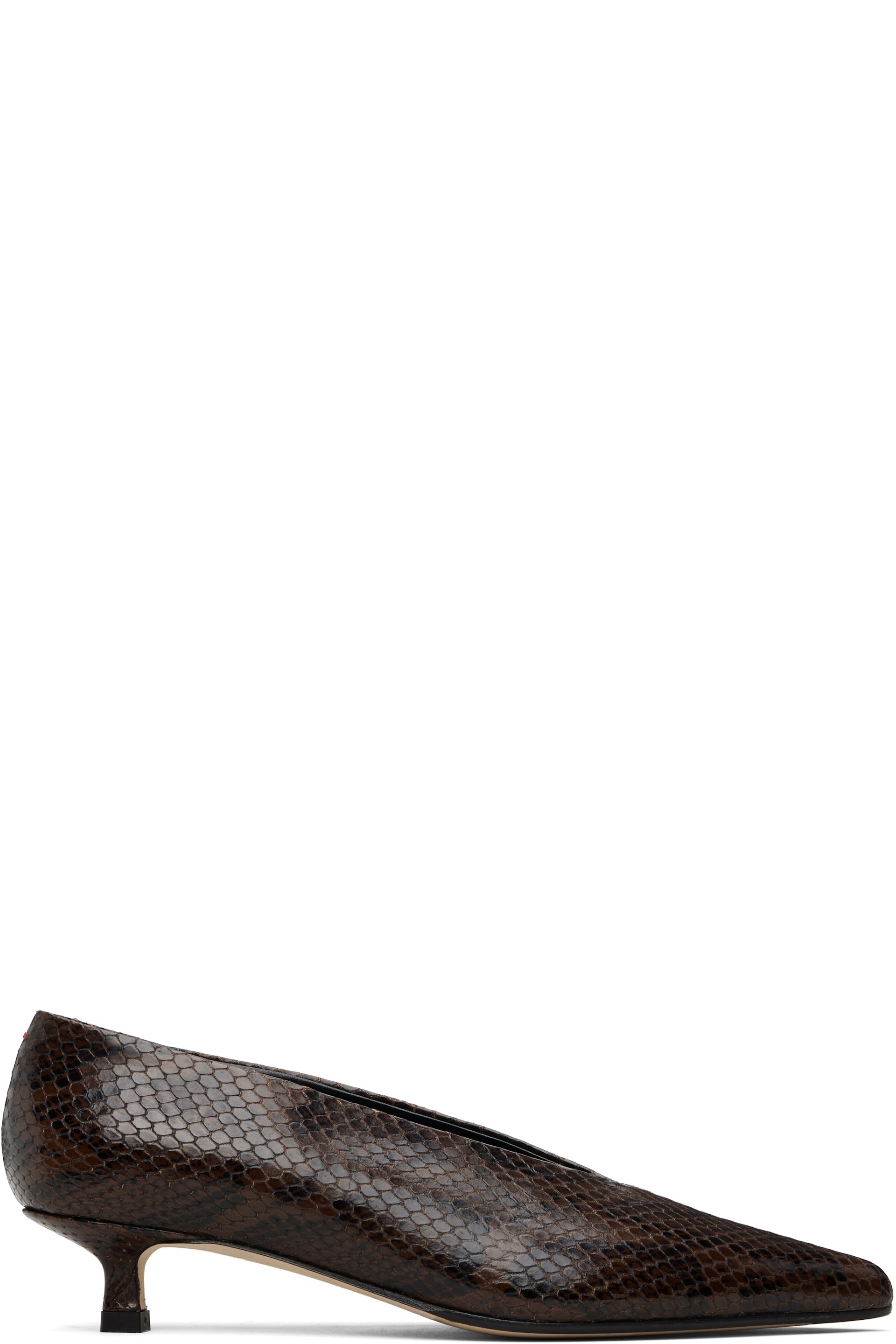 Aeyde - Brown Clara Pointed-Toe Heels