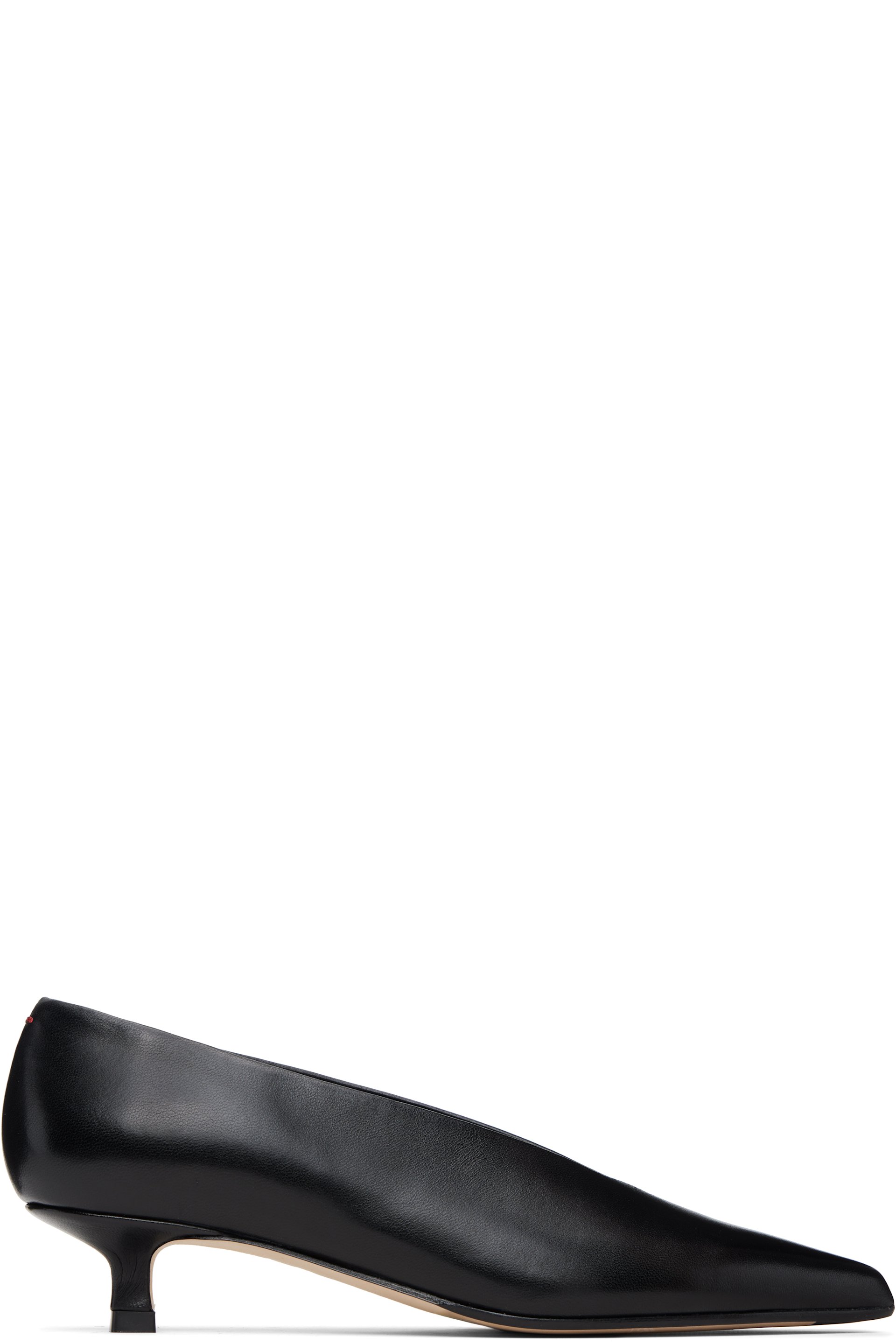 Aeyde - Black Clara Pointed-Toe Heels