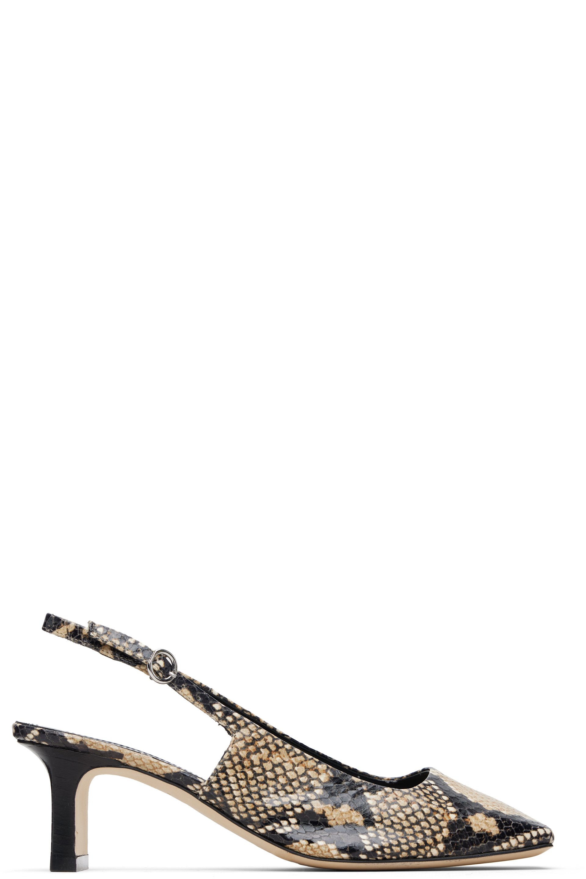 Aeyde - Beige & Black Liza Heels