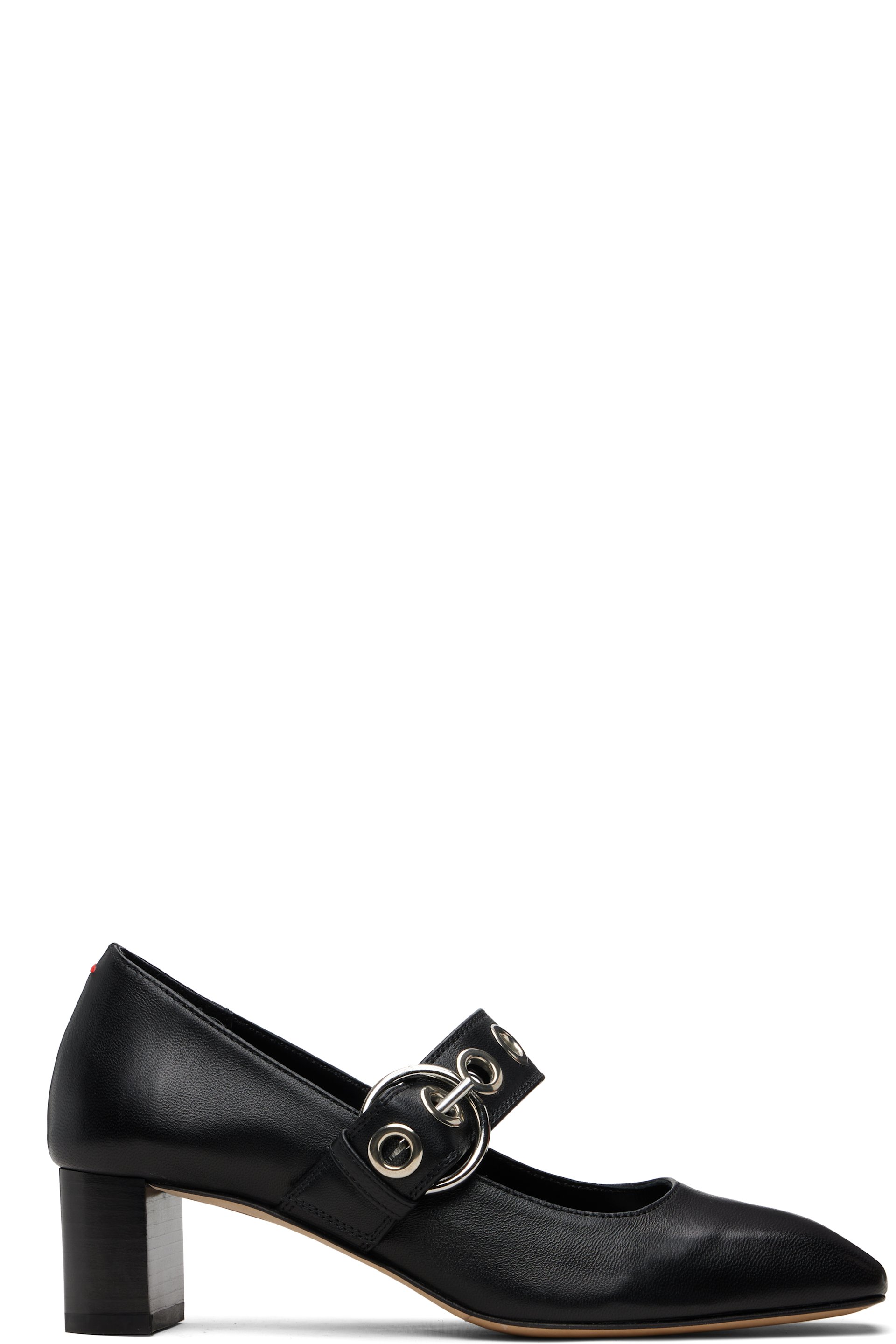 Aeyde - Black Lina Eyelet Heels