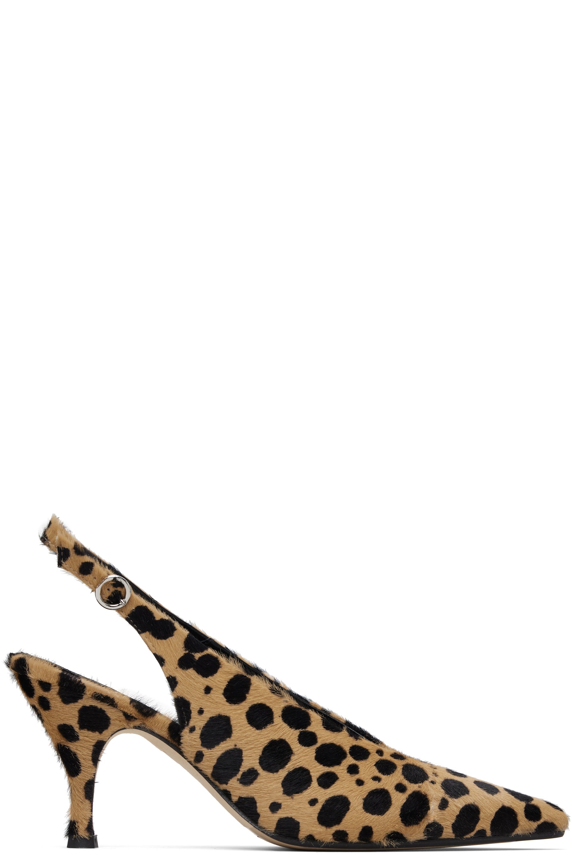 Aeyde - Brown & Black Carla Heels