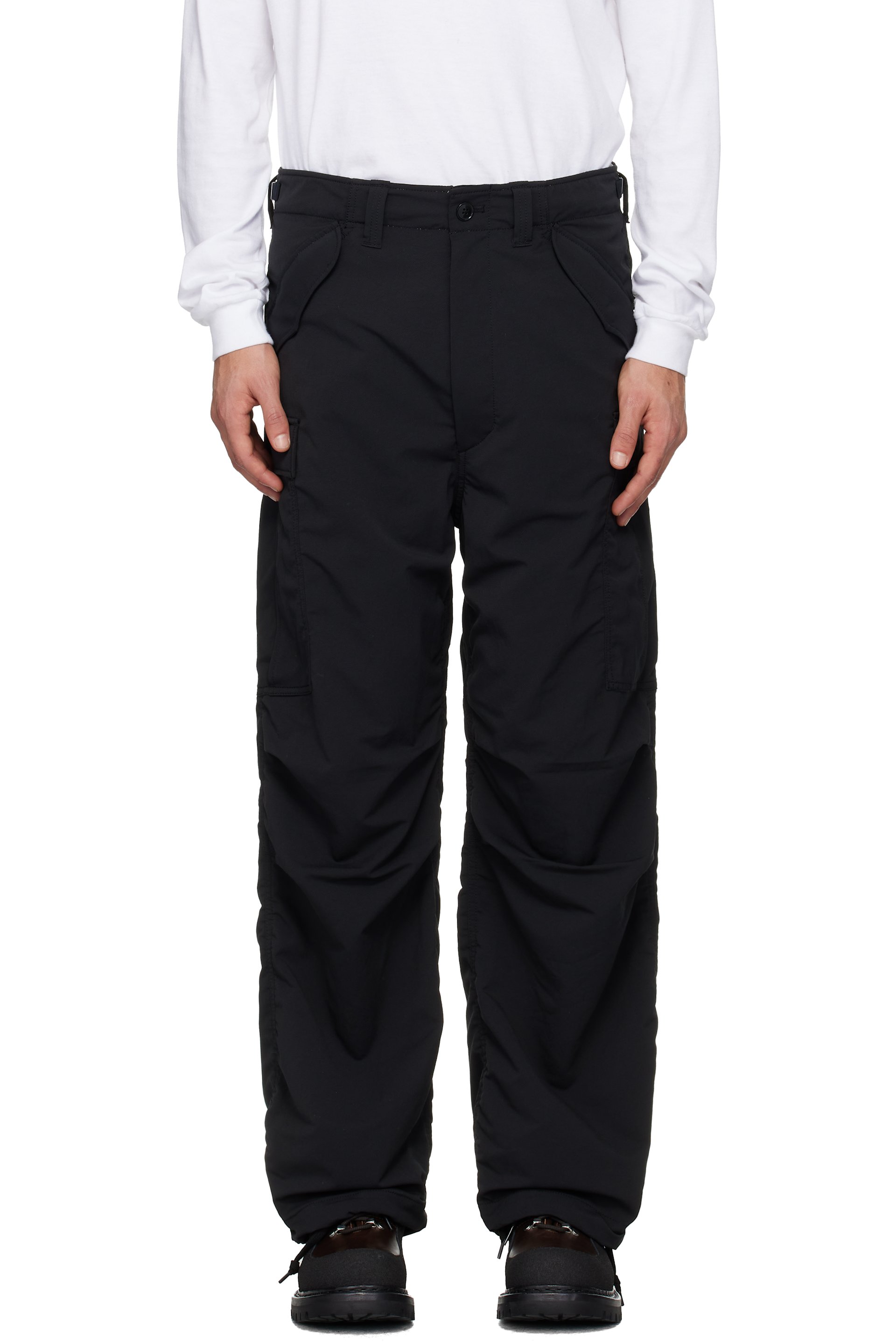 nanamica - Pantalon cargo militaire noir en ALPHADRY - OOAL