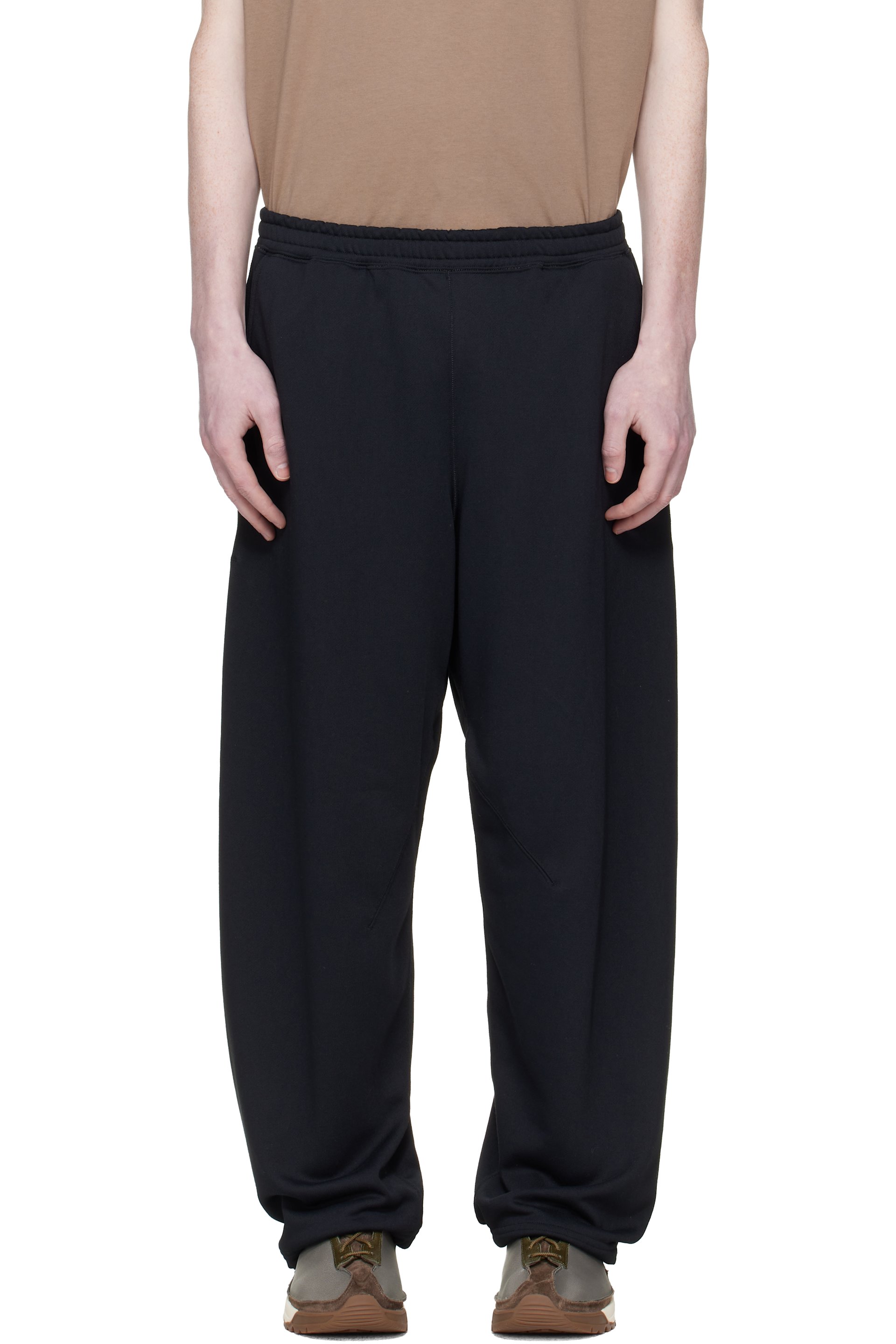 Black Polyester Pile Sweatpants by nanamica on Sale