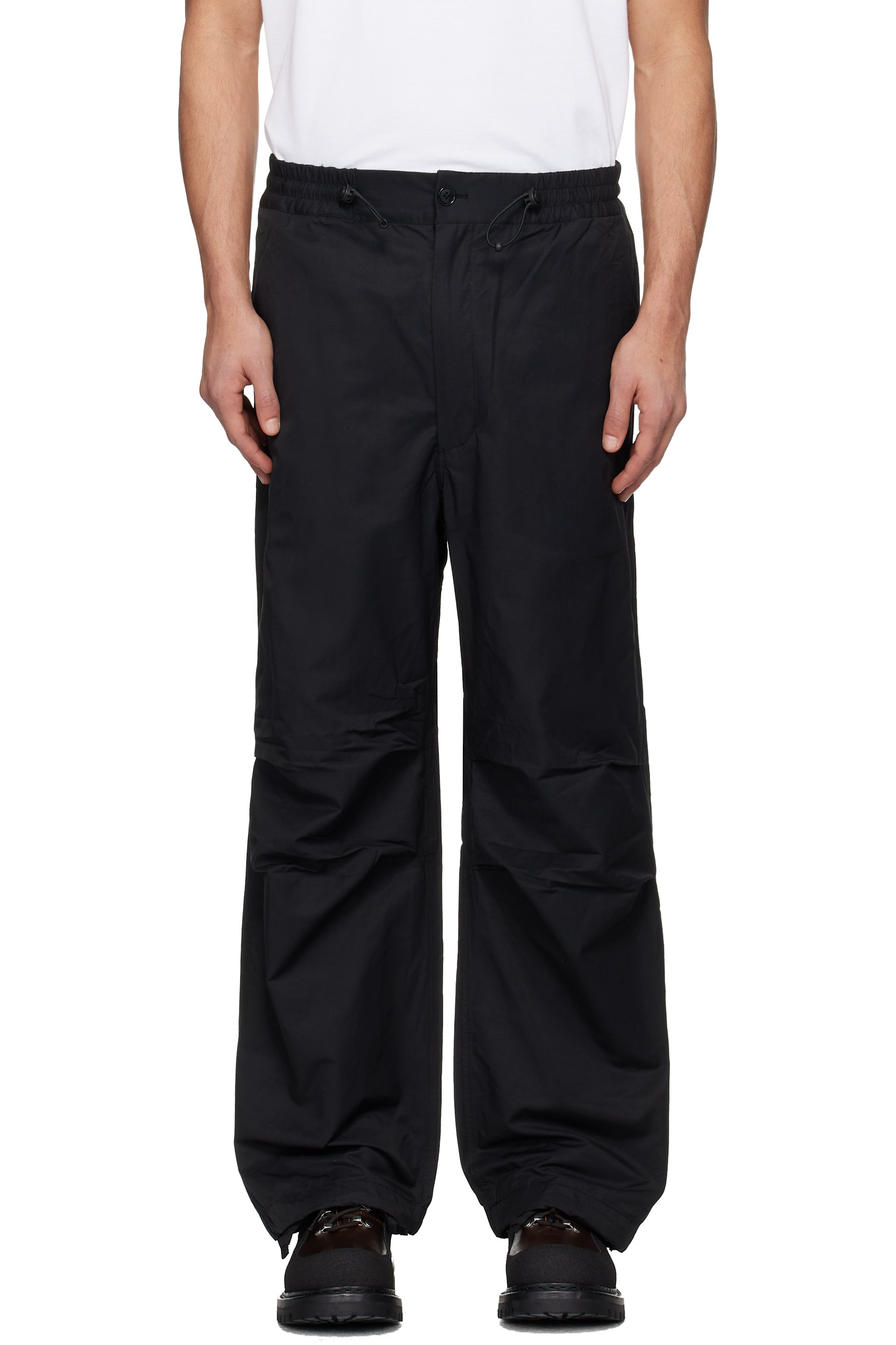 nanamica - Pantalon militaire noir en sergé de nylon - OOAL