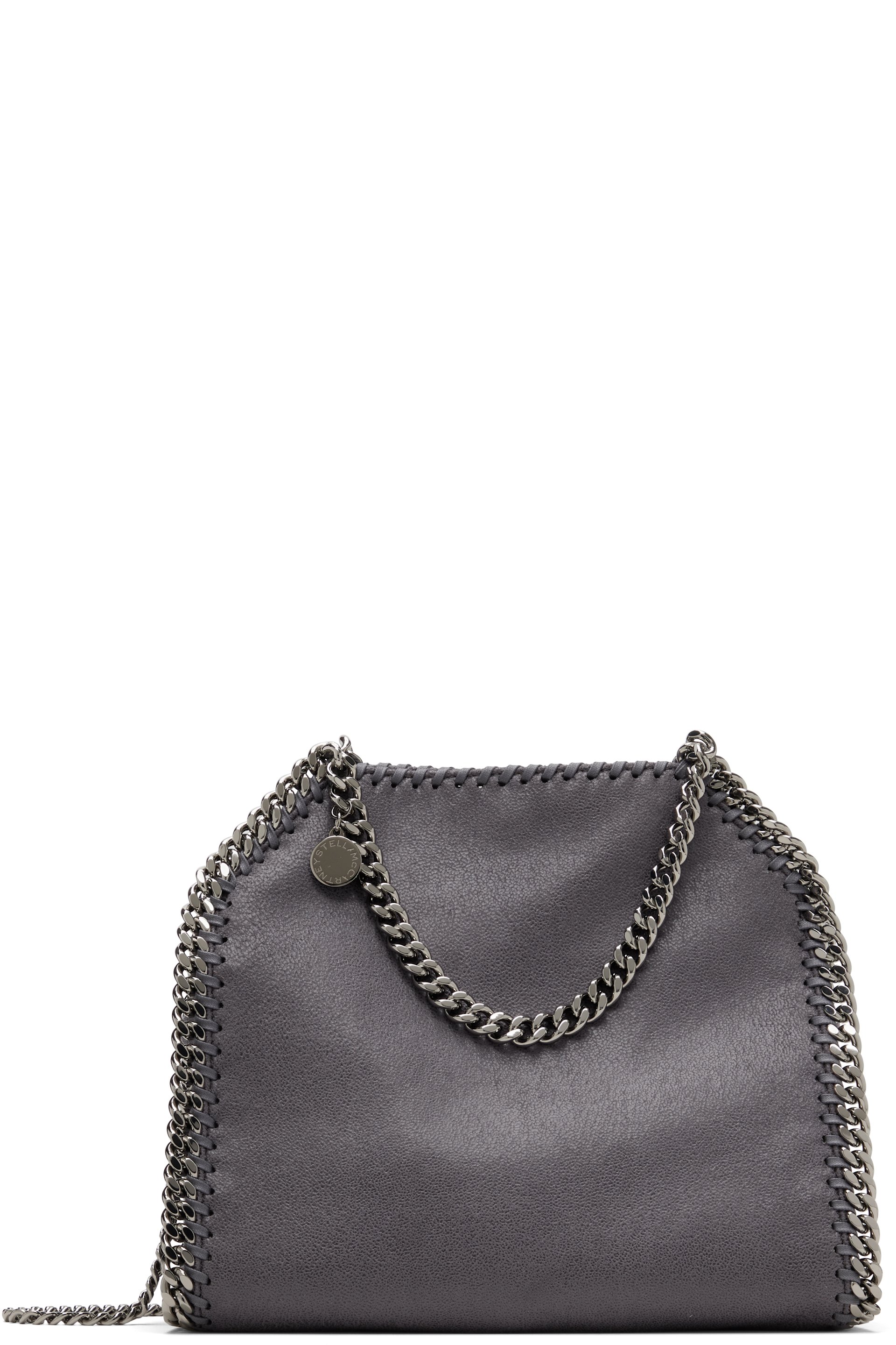 Stella McCartney - Mini sac gris à chaine Falabella