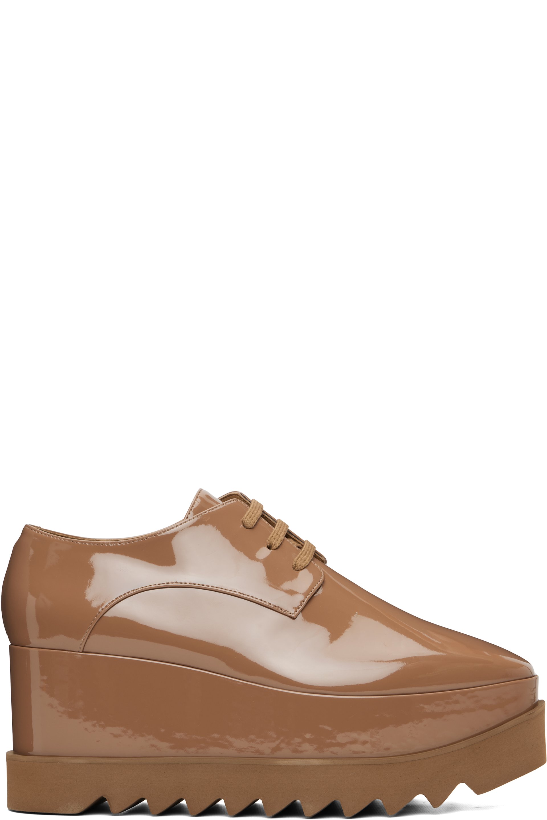 Stella McCartney - Derbys bruns à semelle Elyse et à plateforme édition limitée
