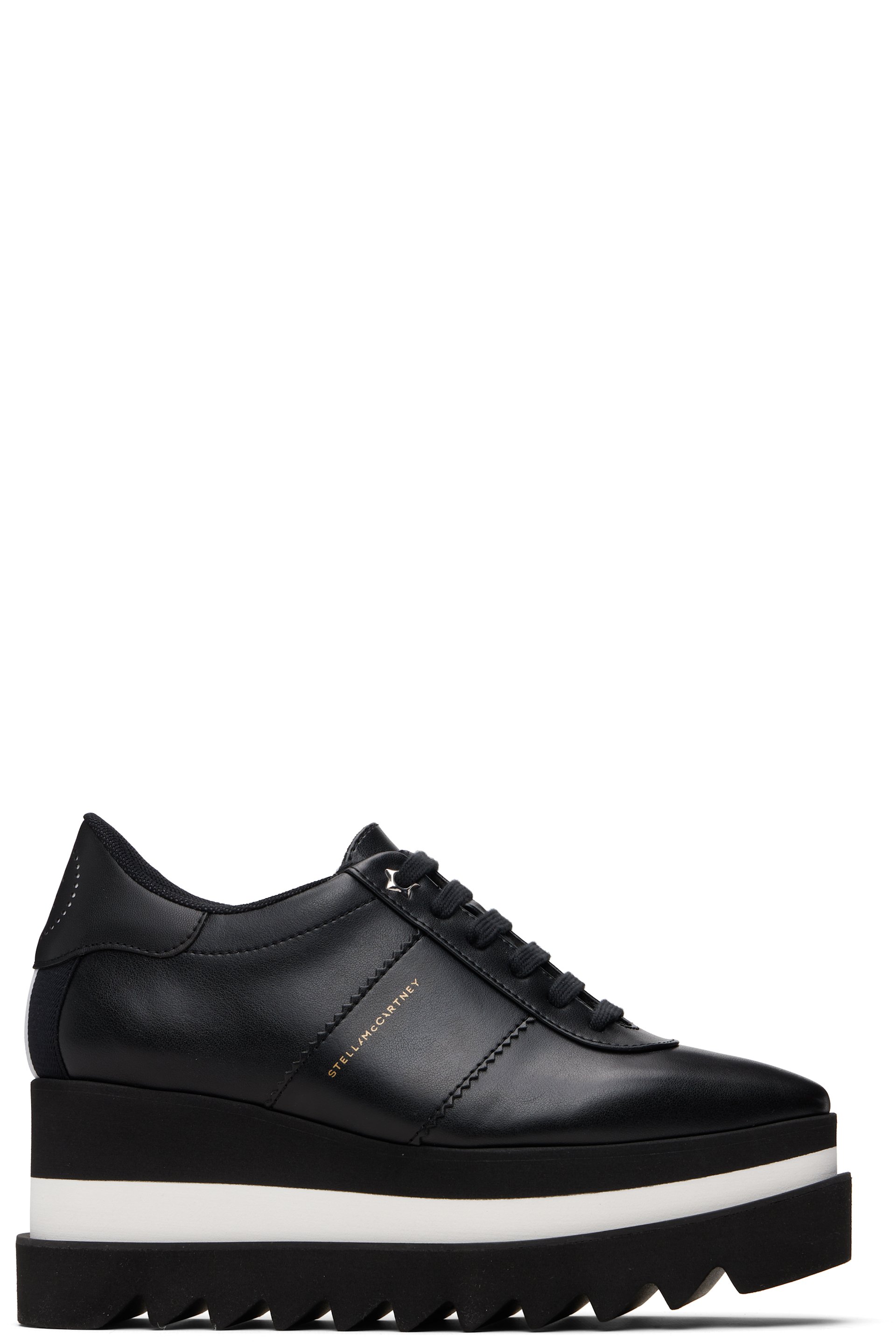 Stella McCartney - Baskets Sneak-Elyse noires à plateforme