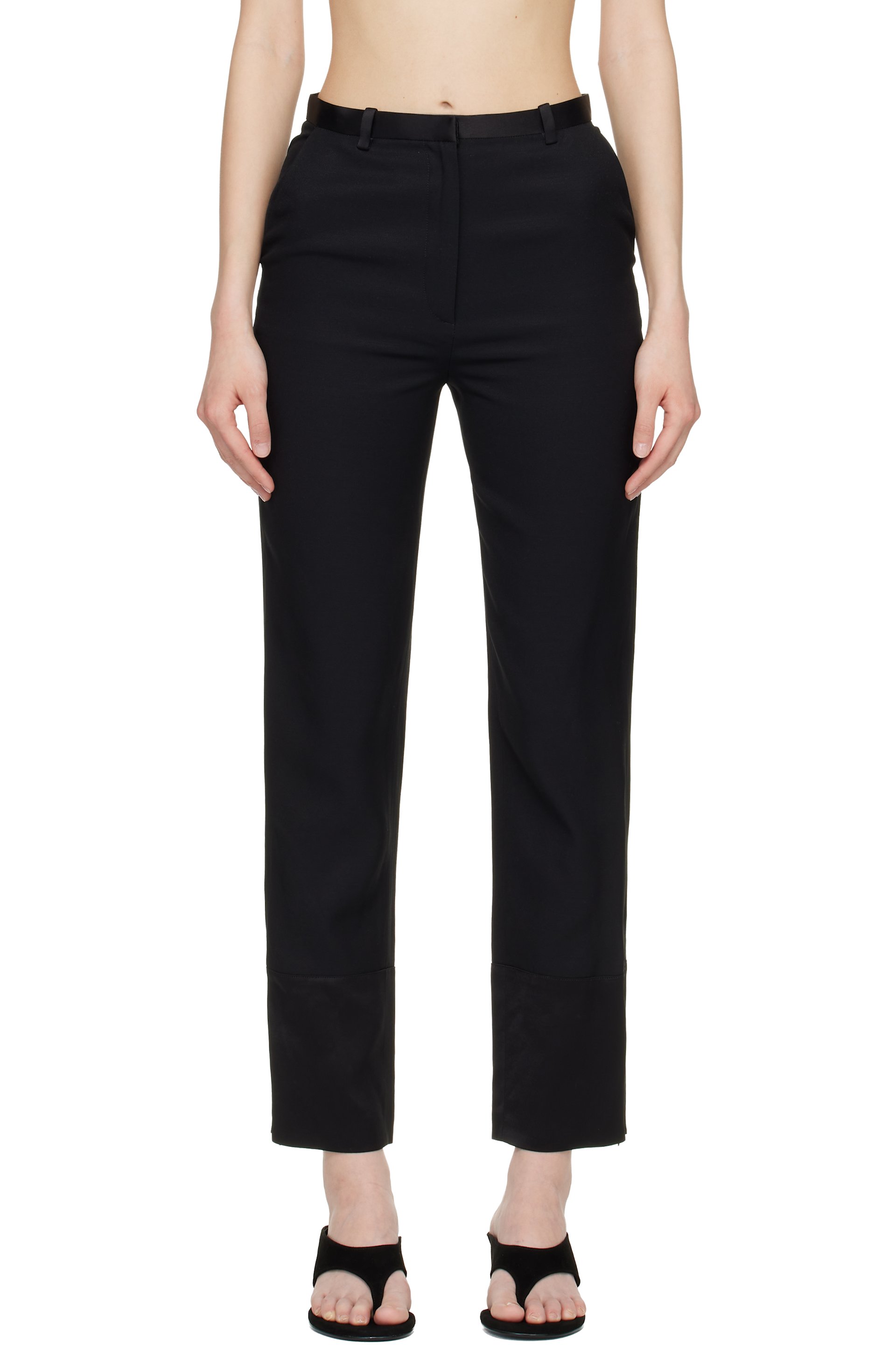 Loulou de Saison - Pantalon droit Mahony noir