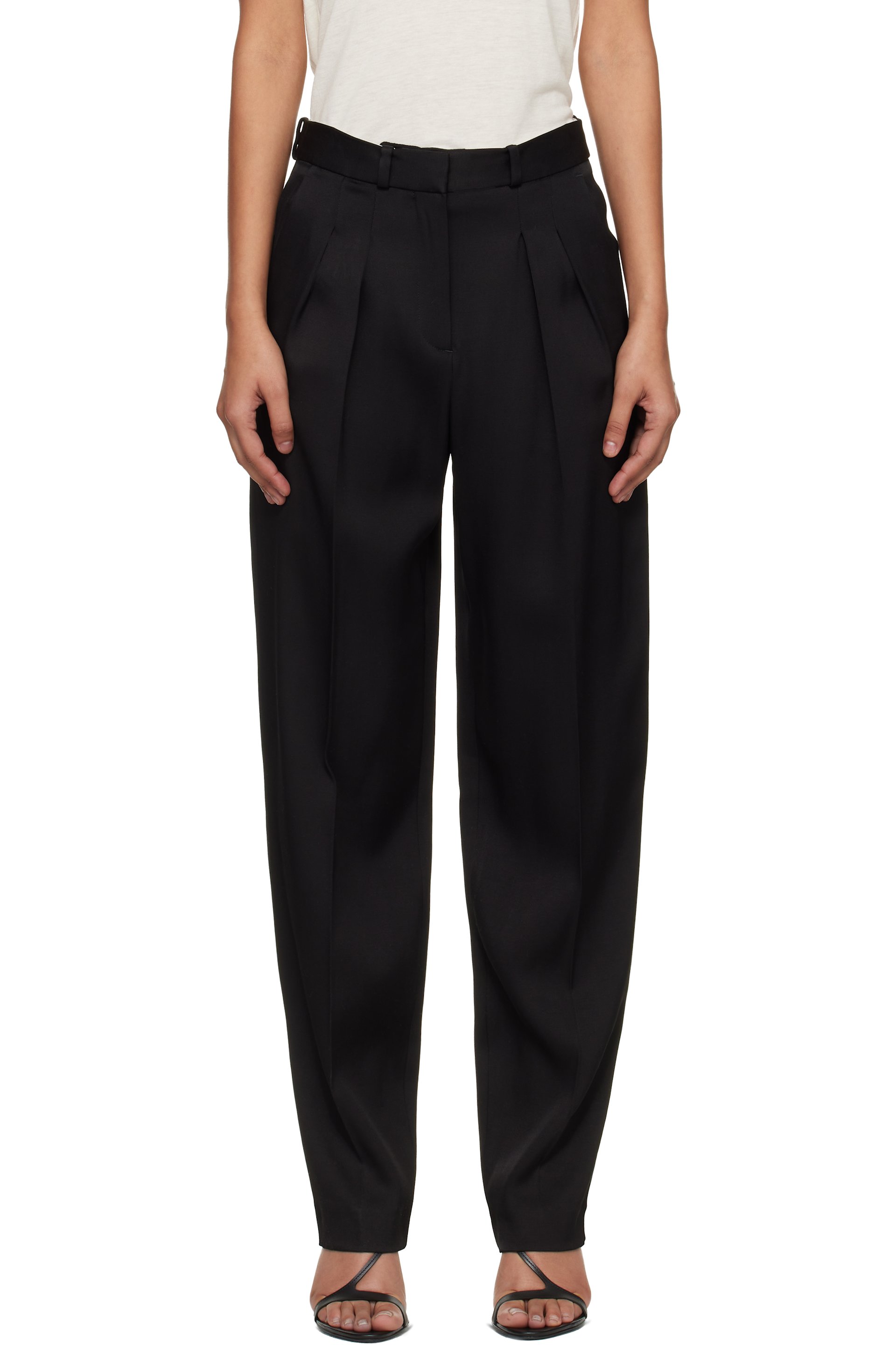 Loulou de Saison - Pantalon Alio noir à plis