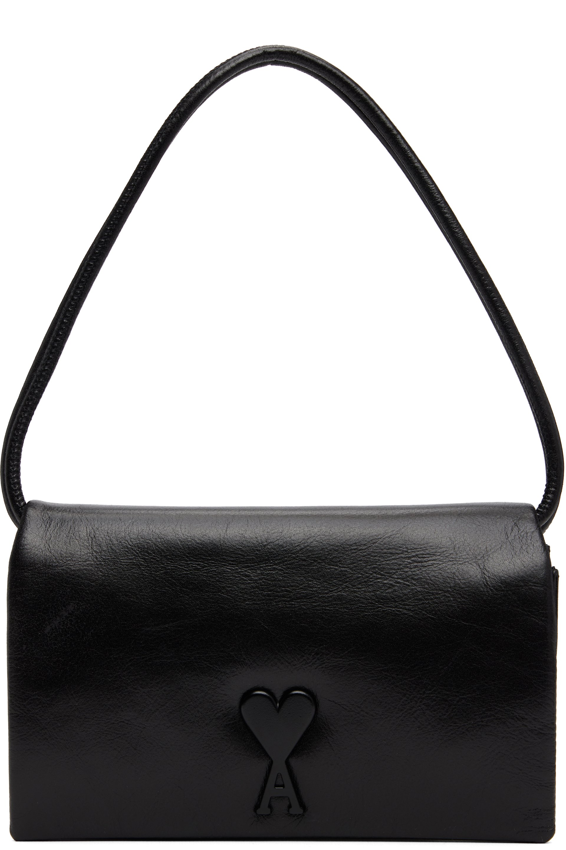 AMI Paris - Sac portefeuille noir à bandoulière - Voulez-vous