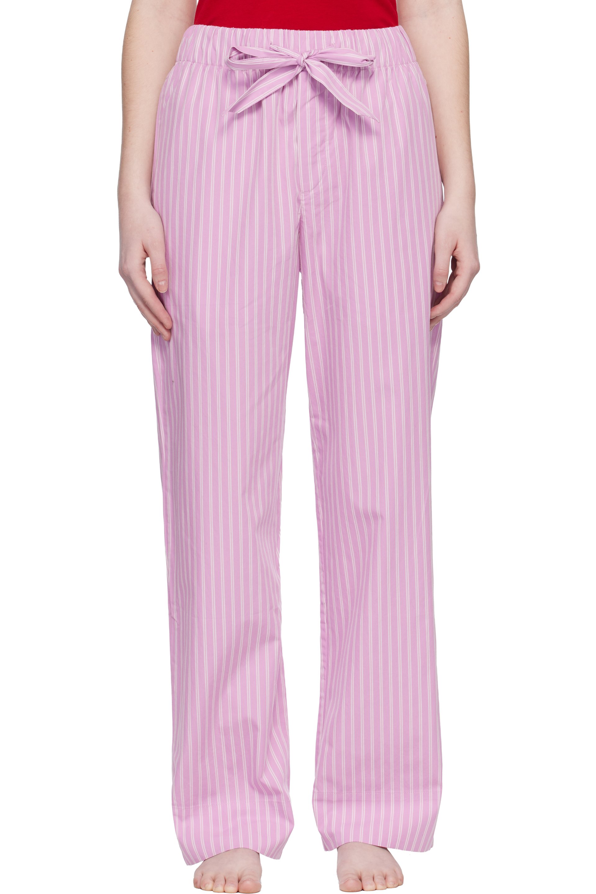 Tekla - Pink Poplin Pyjama Pants