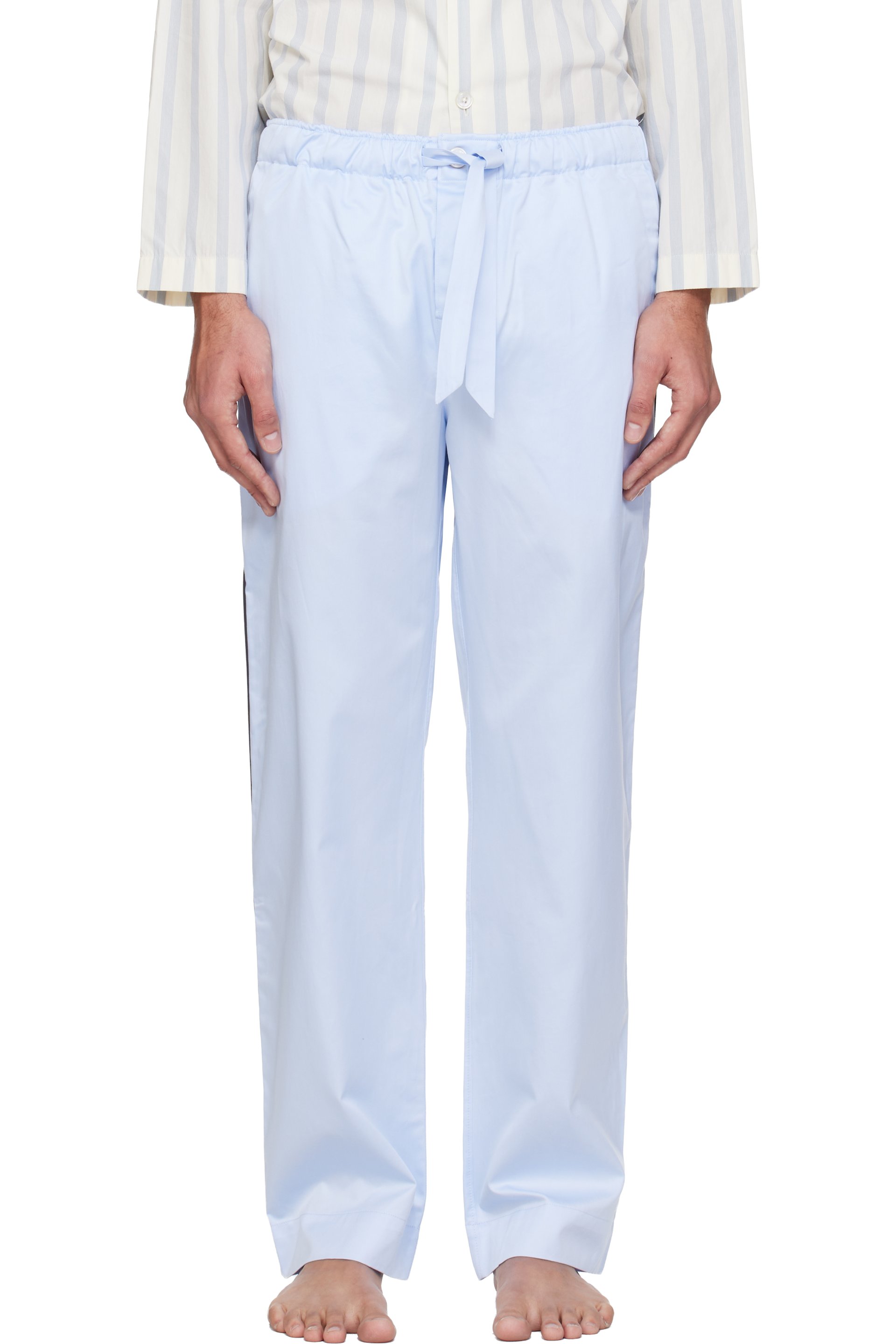 Tekla - Blue Sateen Pyjama Pants