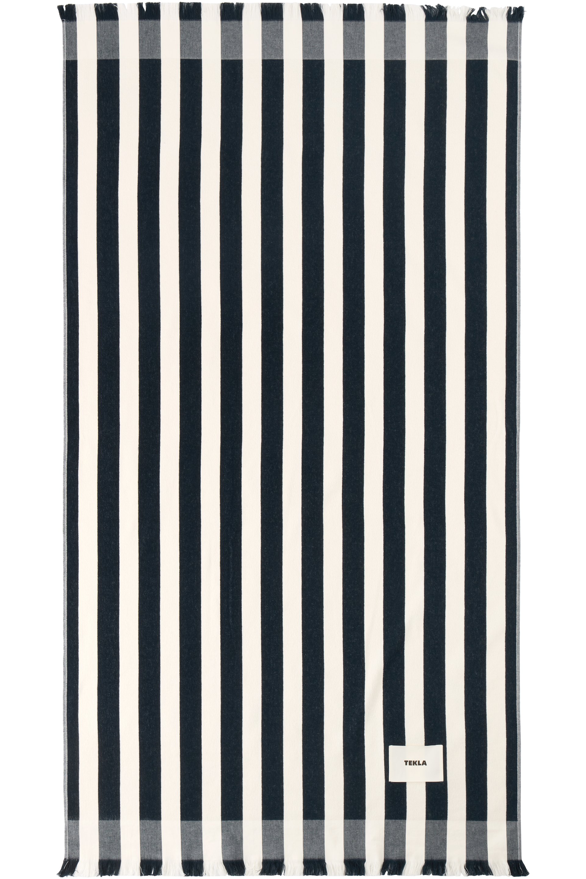 Tekla - Black & White Striped Beach Towel