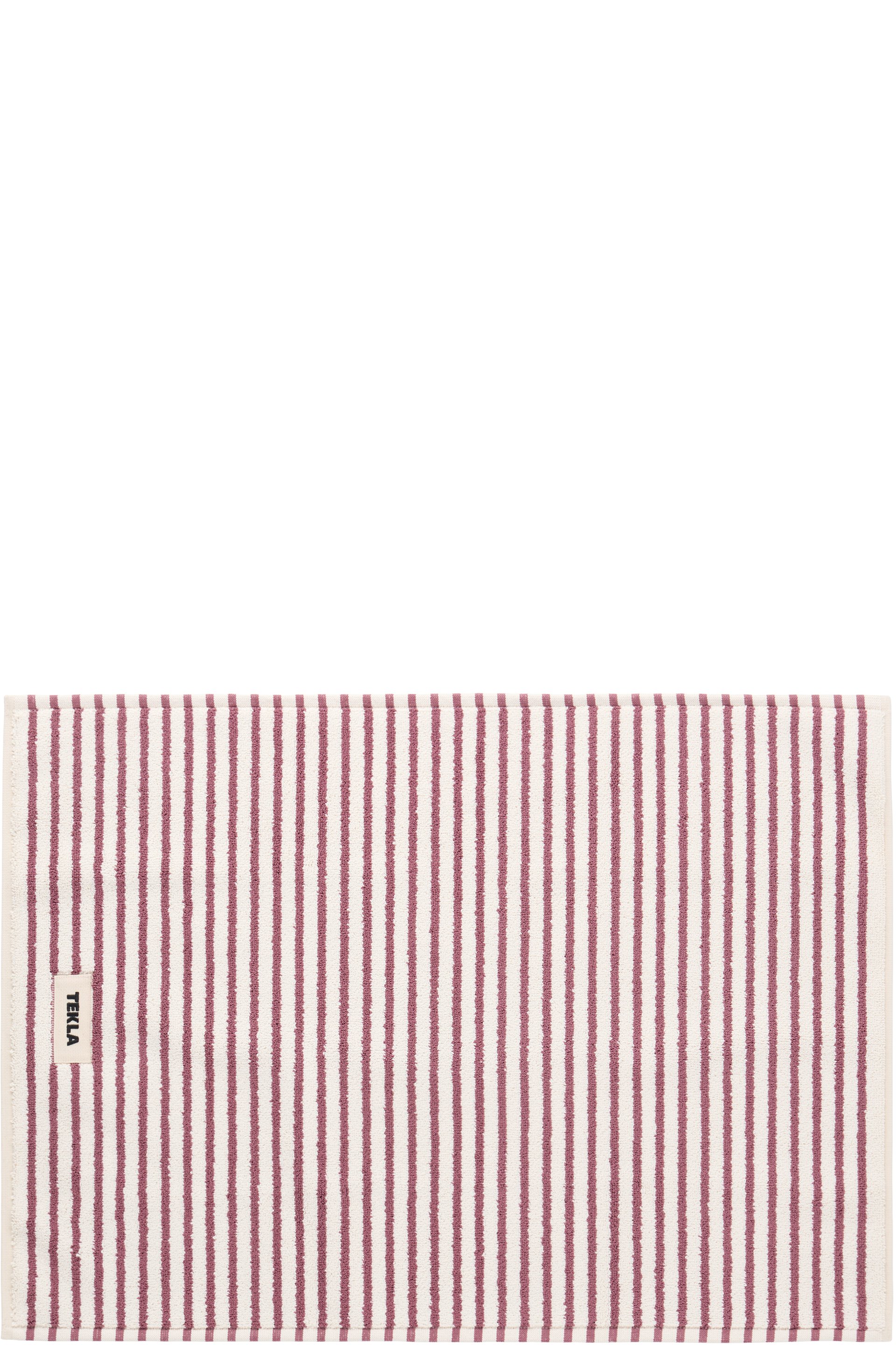 Tekla - Off-White & Red Terry Bath Mat