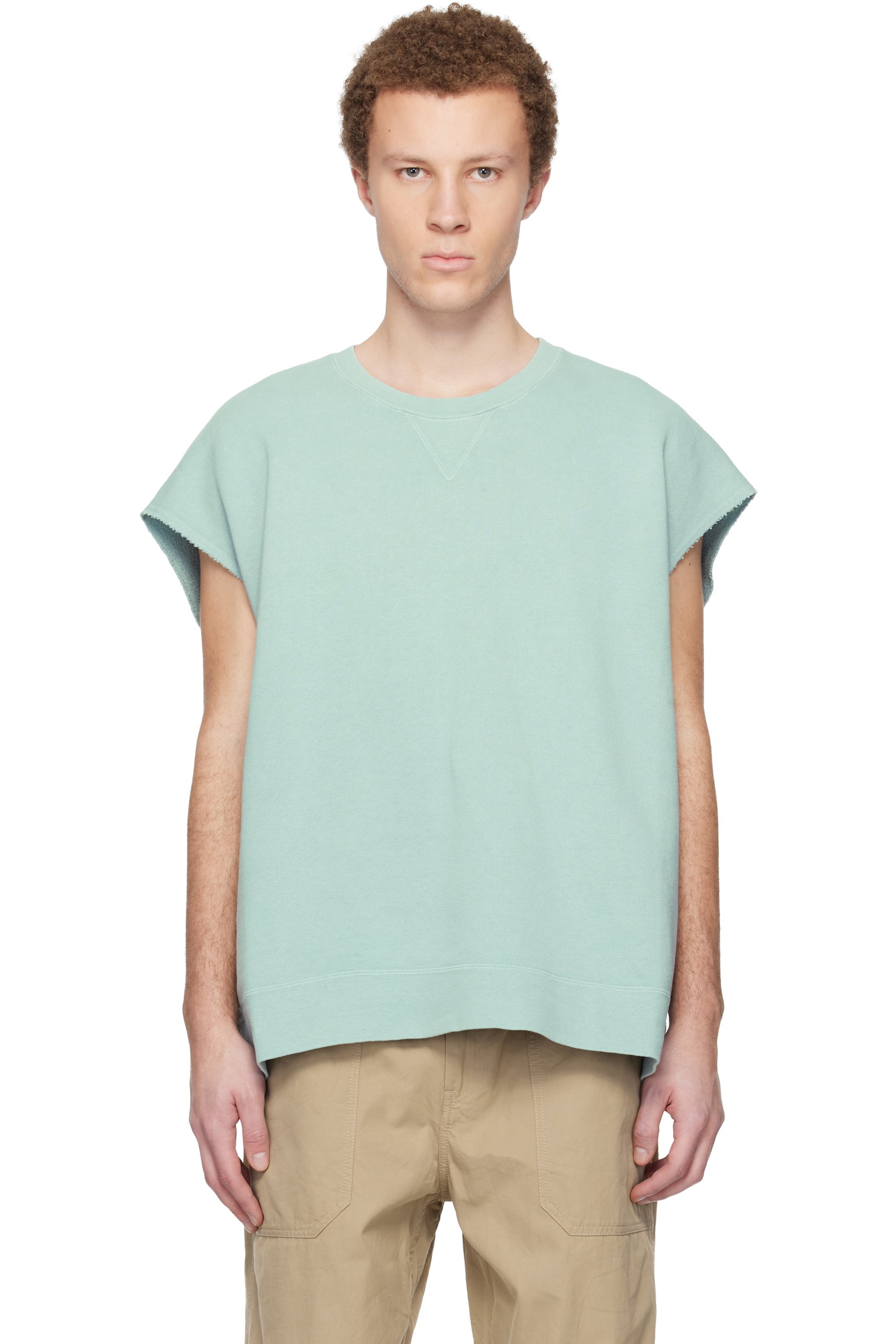 visvim - Blue Mondo S/L DMGD Sweatshirt