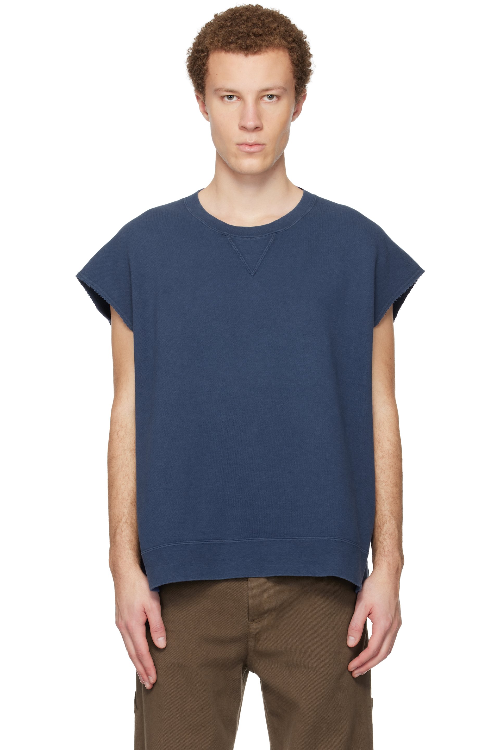 visvim - Blue Mondo S/L DMGD Sweatshirt