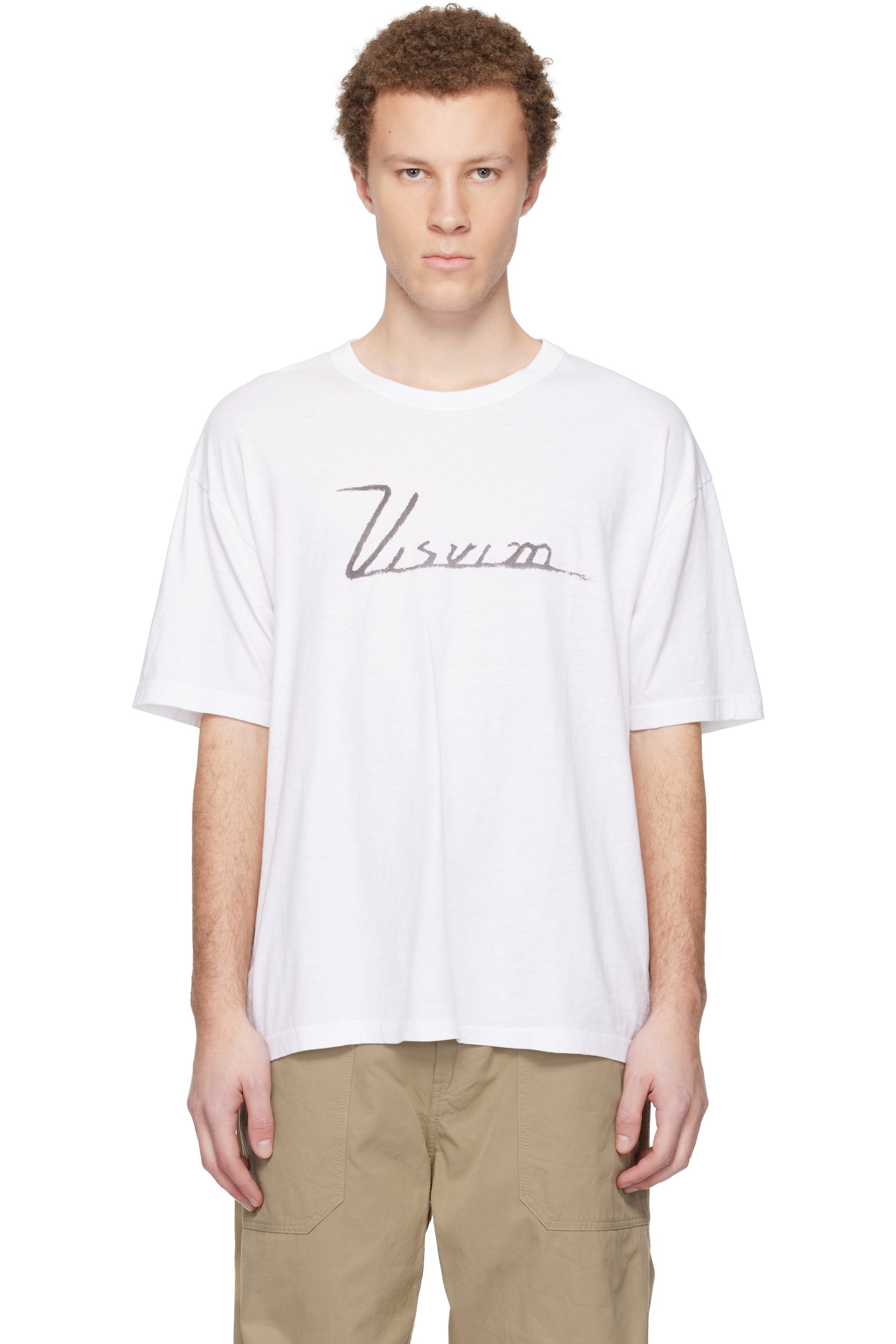 visvim - White Jumbo S/S 'Visvim' T-shirt