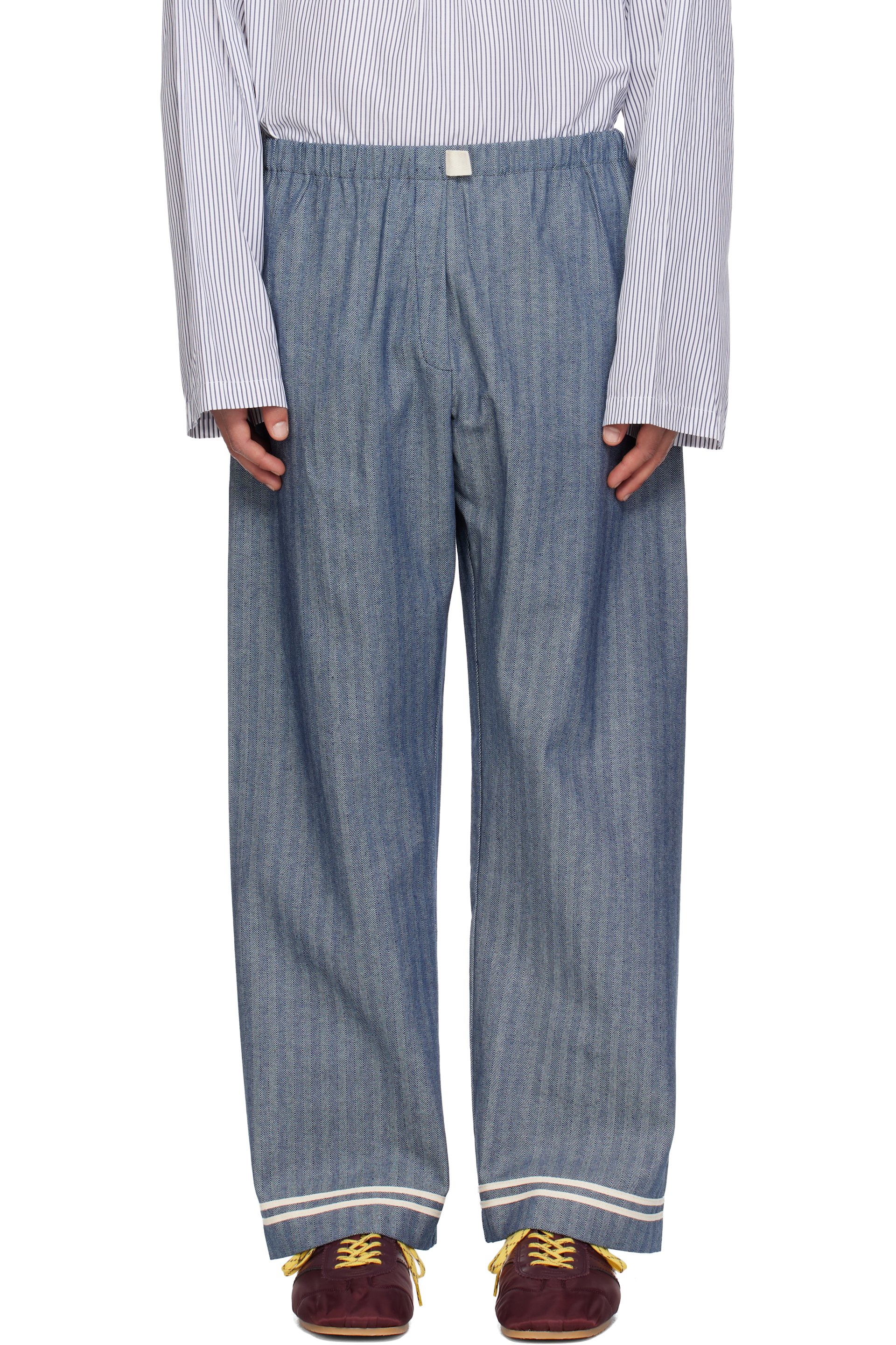 SC103 - Navy Banner Trousers