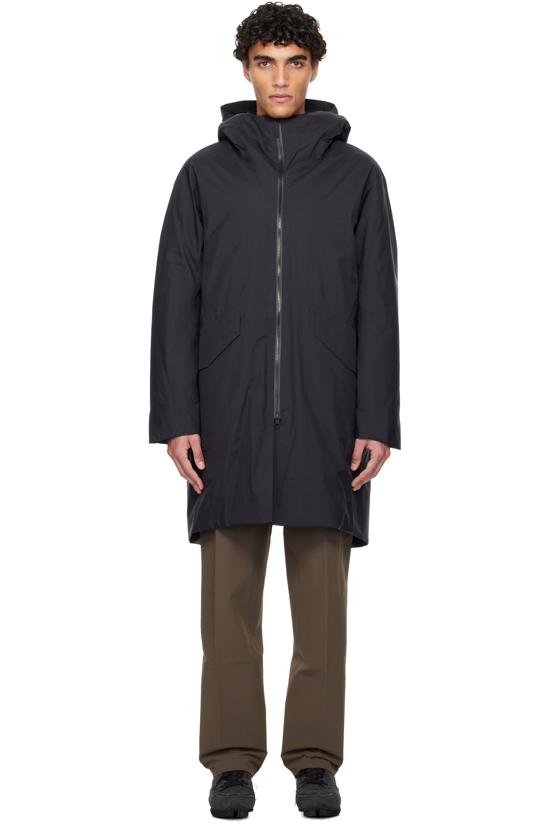 Veilance - Manteau Monitor noir rembourré en duvet