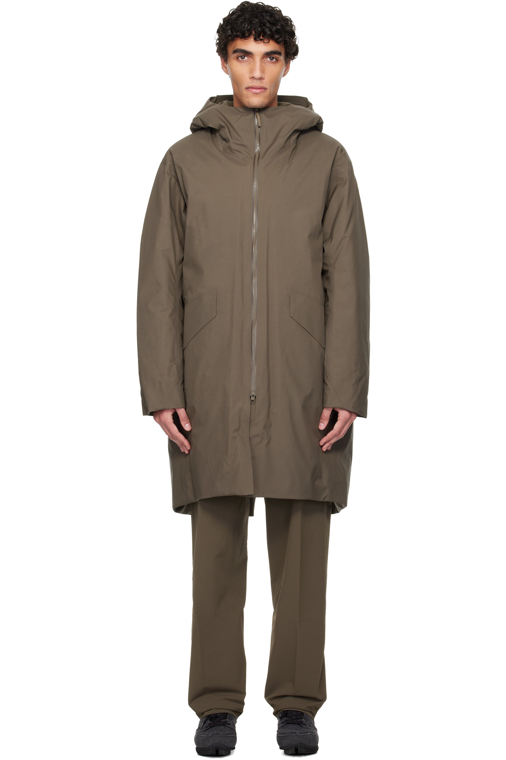 Veilance - Manteau Monitor taupe rembourré en duvet