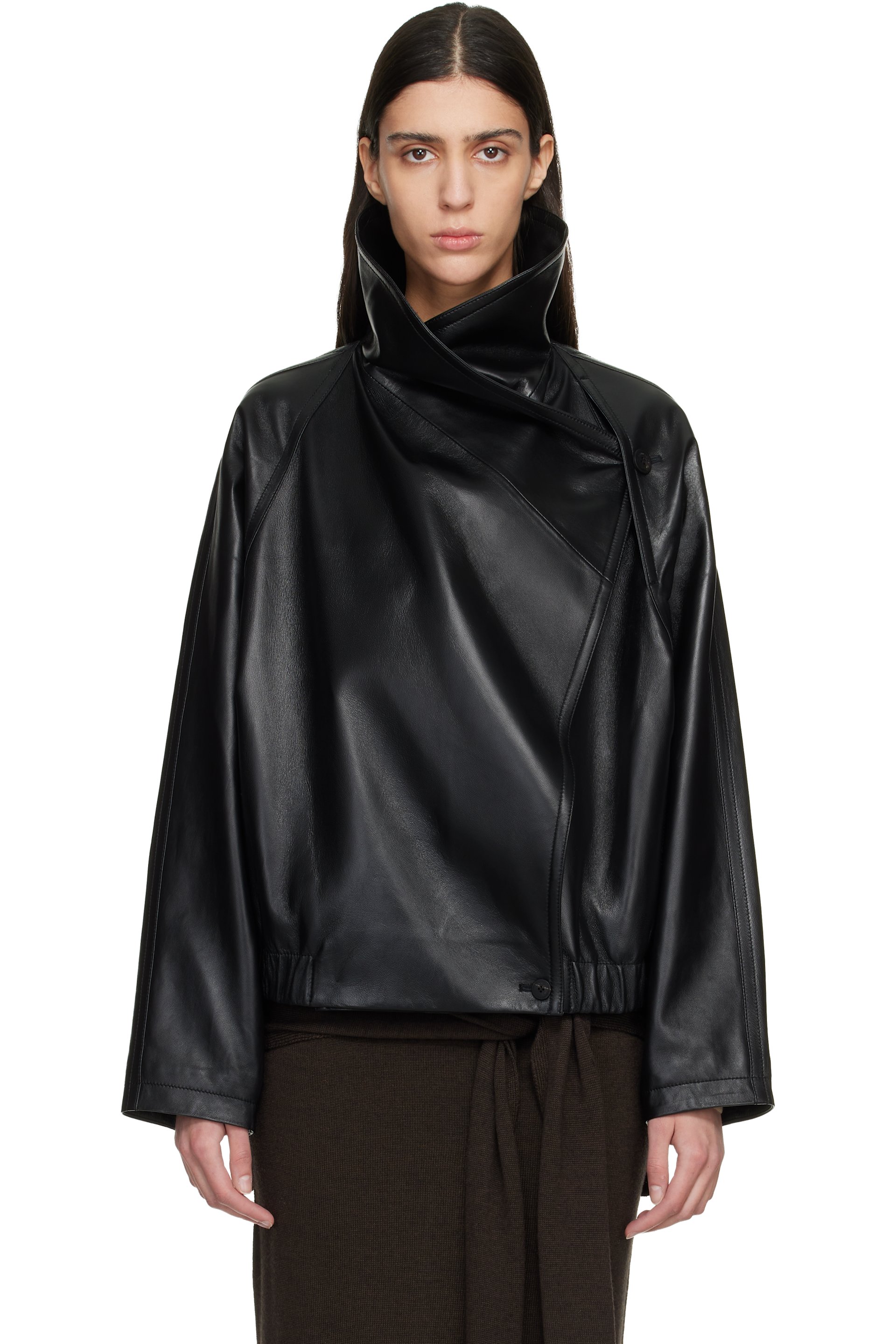 ジャケット・アウター T/SEHNE ASYMMETRIC LEATHER JACKET ジャケット・アウター T/SEHNE ASYMMETRIC LEATHER JACKETの通販