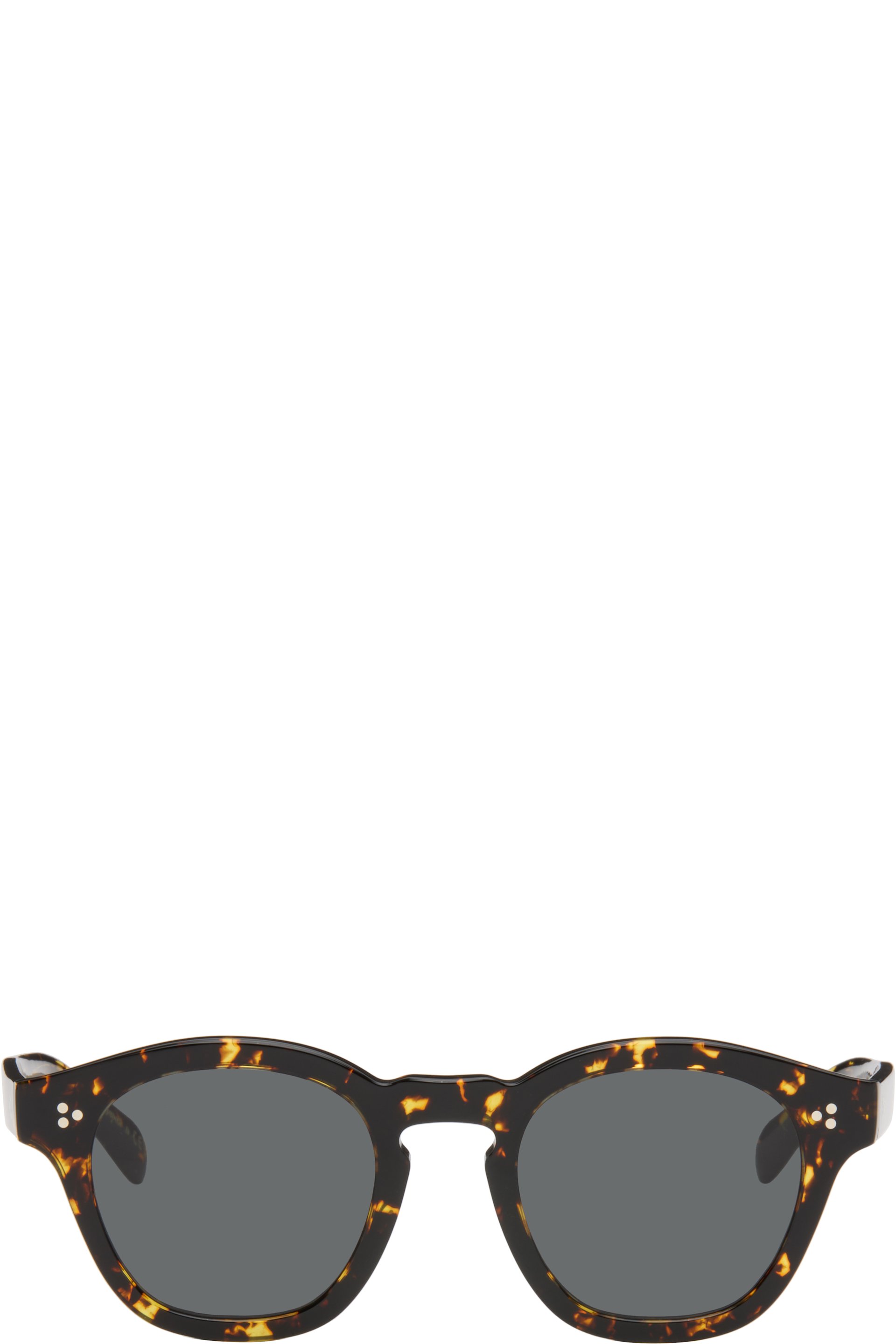 Oliver Peoples - Black & Yellow Boudreau Sunglasses