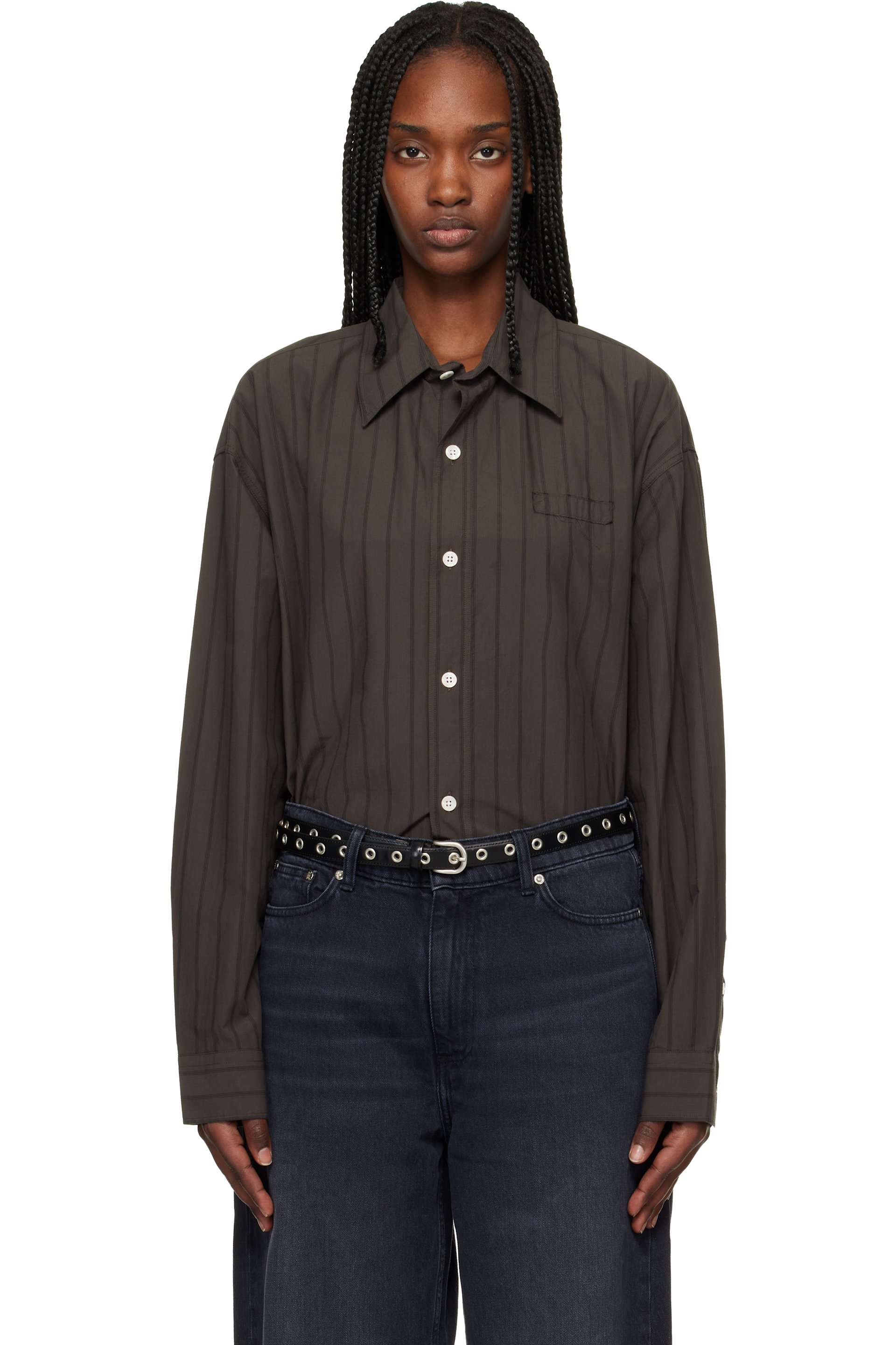 Brown Essay Shirt by mfpen on Sale Brown Essay Shirt by mfpen on Sale