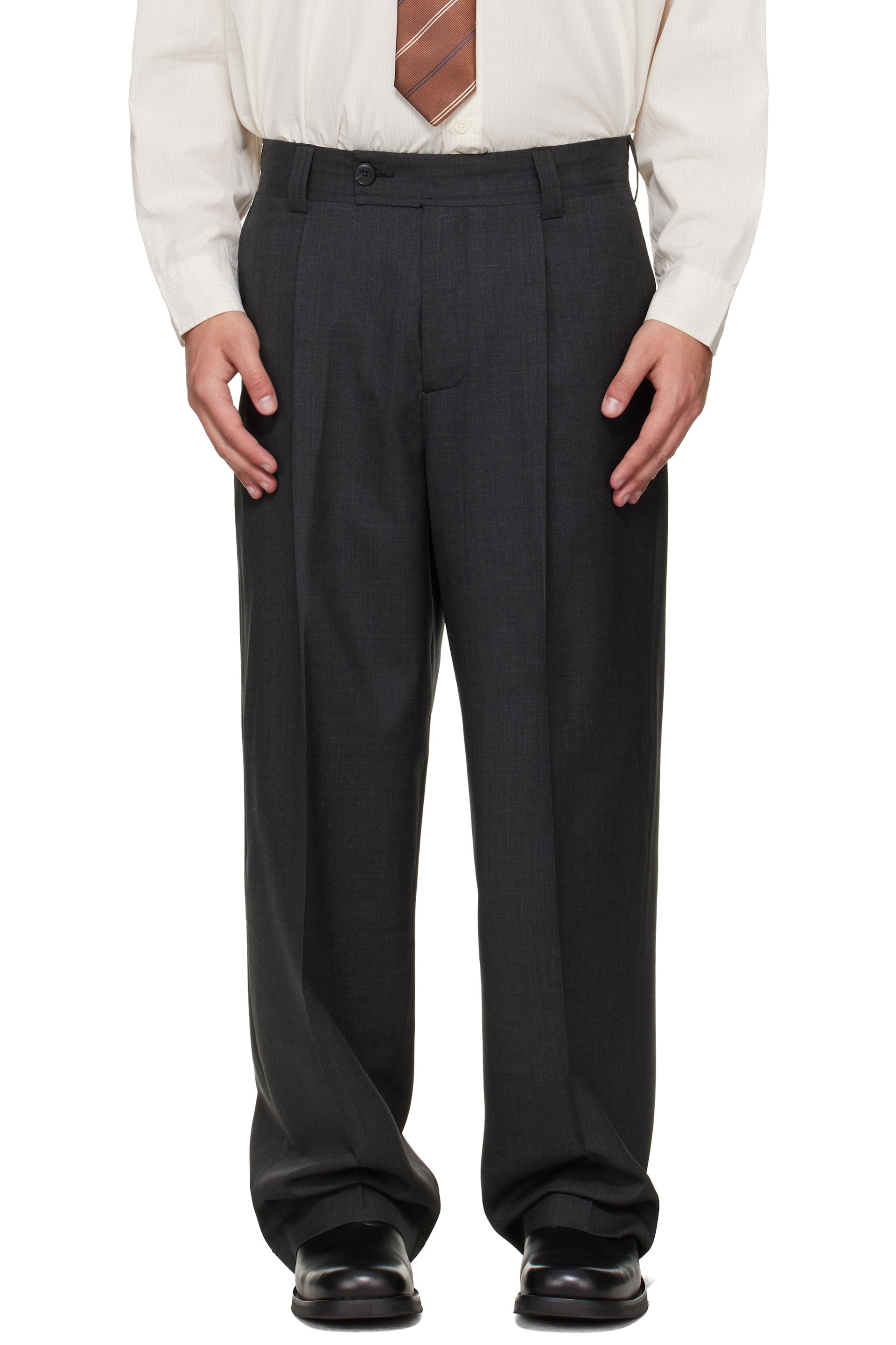 mfpen - Gray Patch Trousers