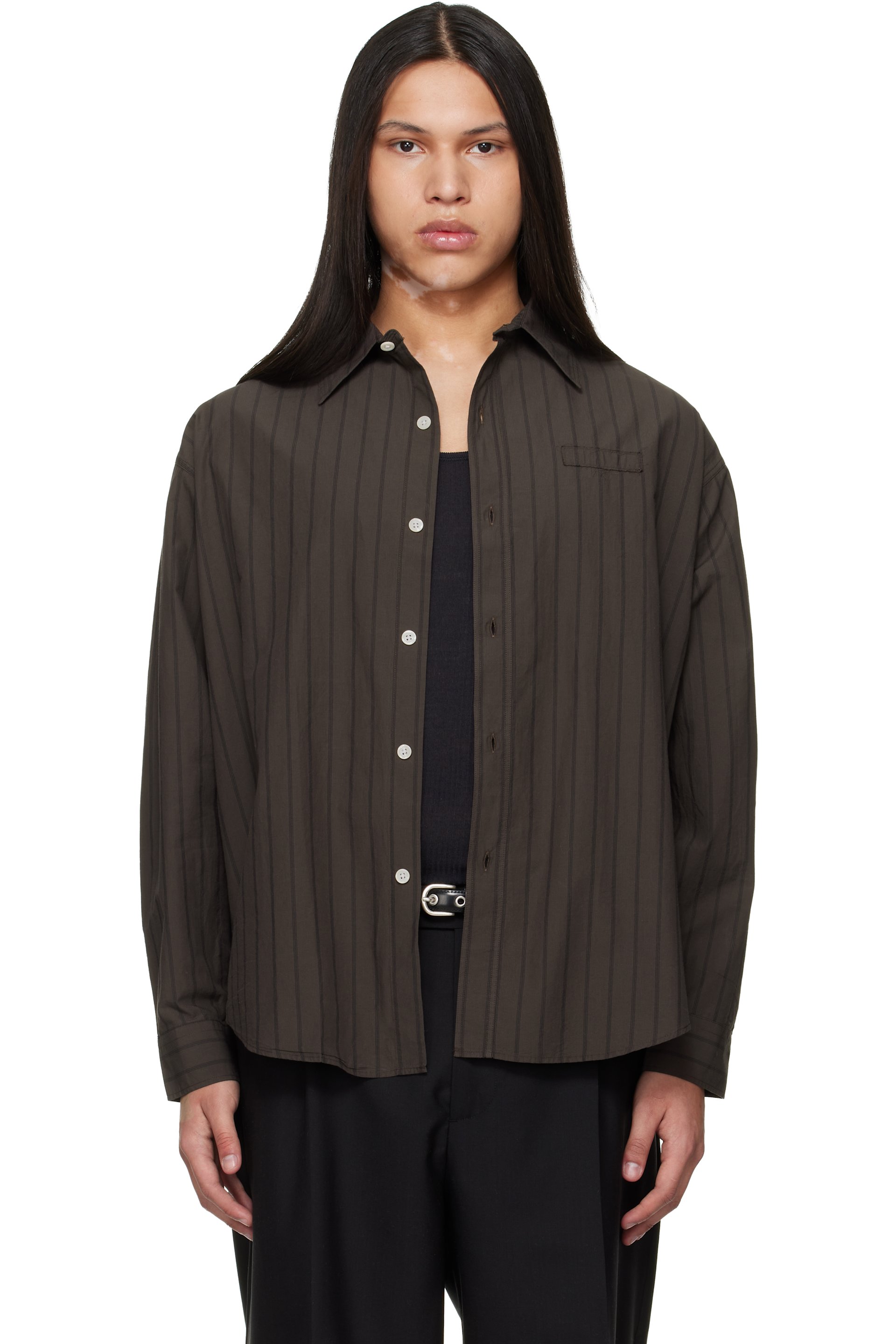 mfpen - Brown Essay Shirt