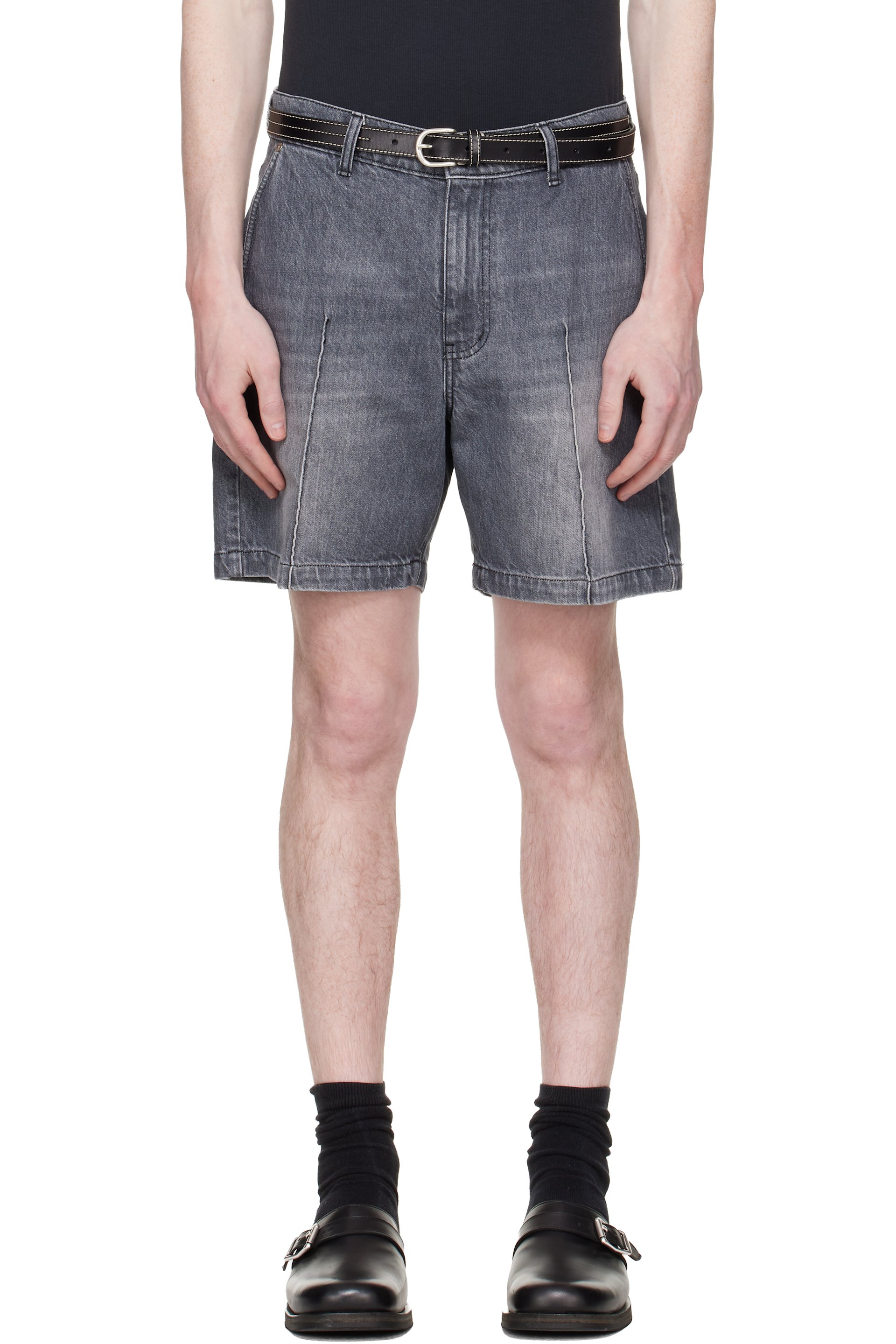 mfpen - Gray Ceremony Denim Shorts