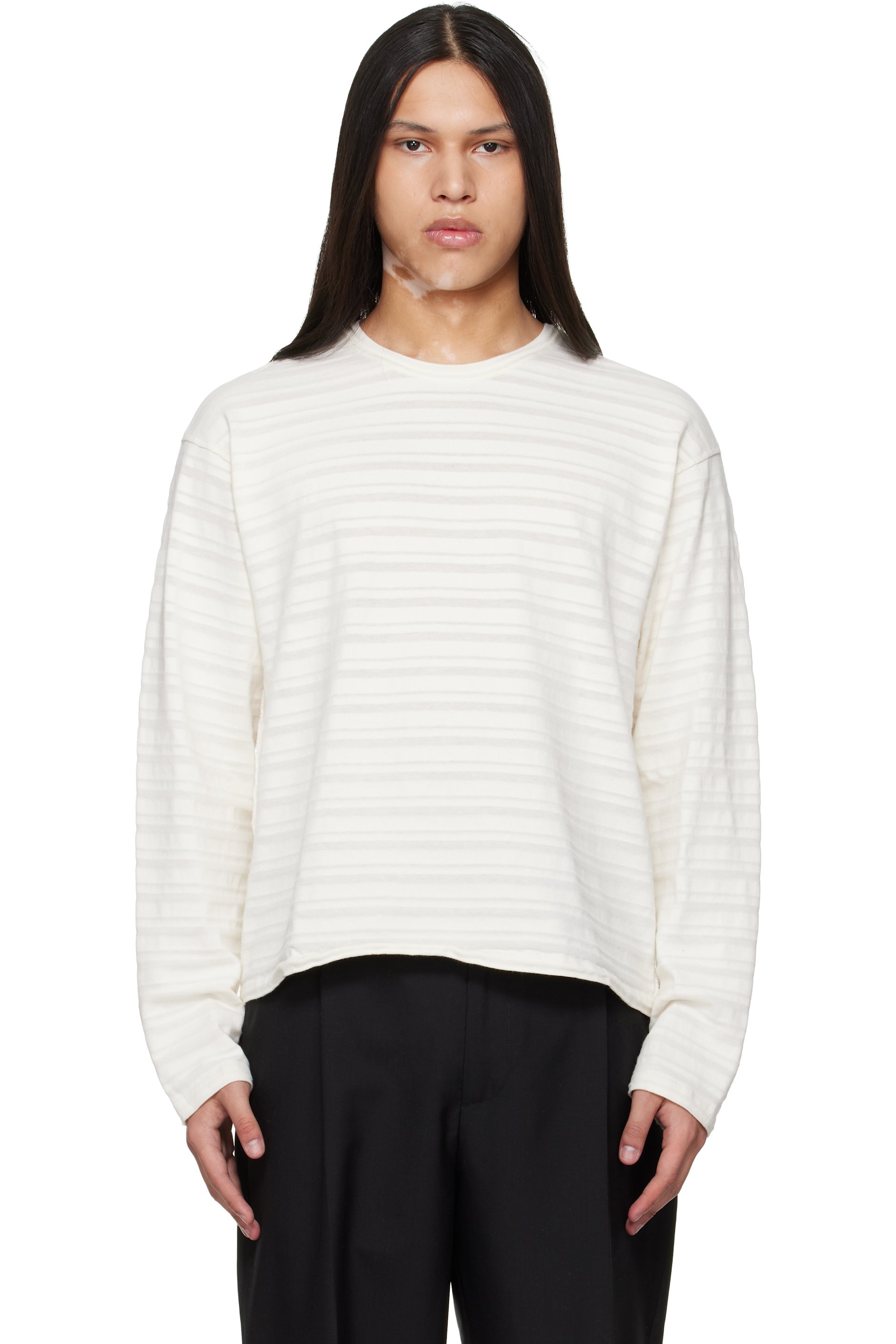 mfpen - Off-White Round Neck Sweater