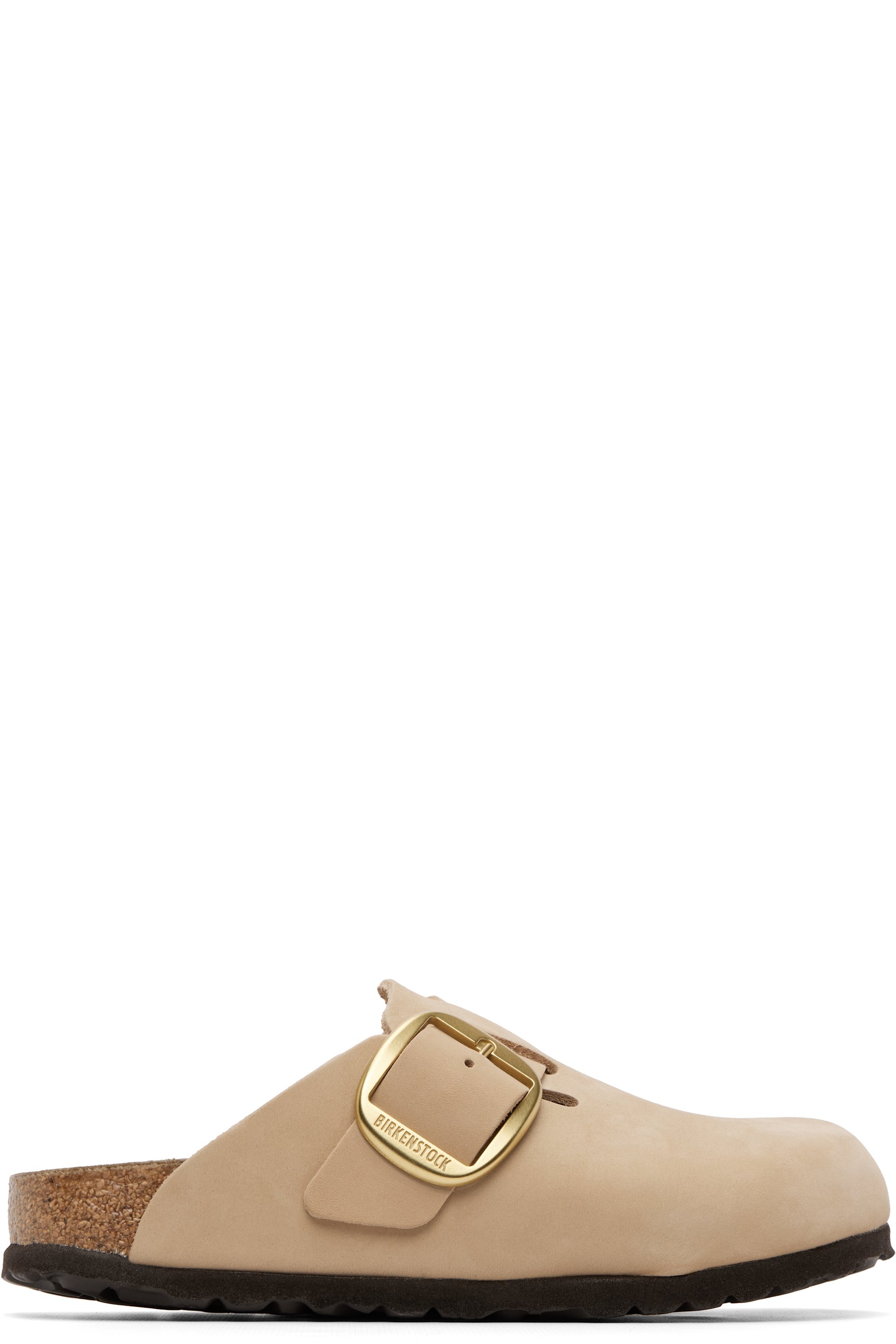Birkenstock - 驼色 Narrow Boston Big Buckle 穆勒鞋