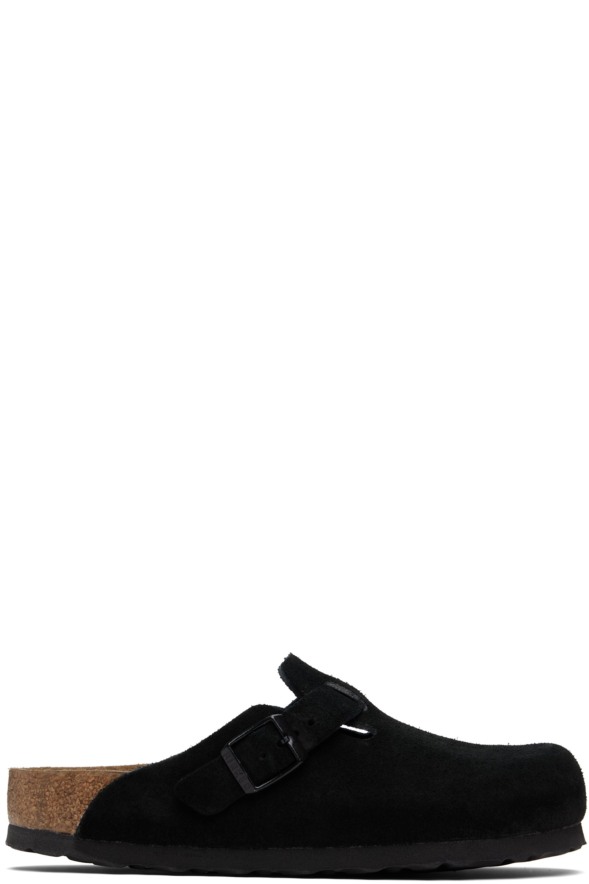 Birkenstock - Flâneurs à enfiler Boston noirs à semelle intérieure moulée