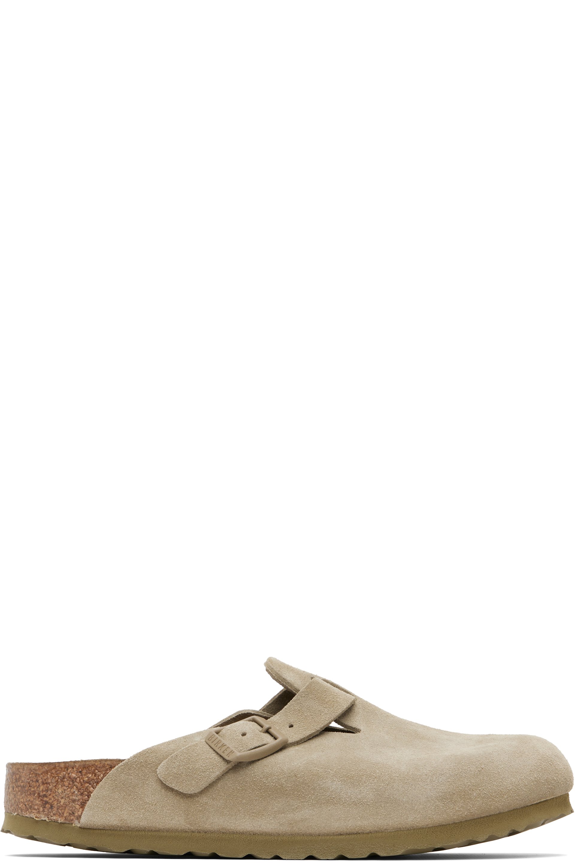 Birkenstock - Flâneurs étroits à enfiler Boston kaki