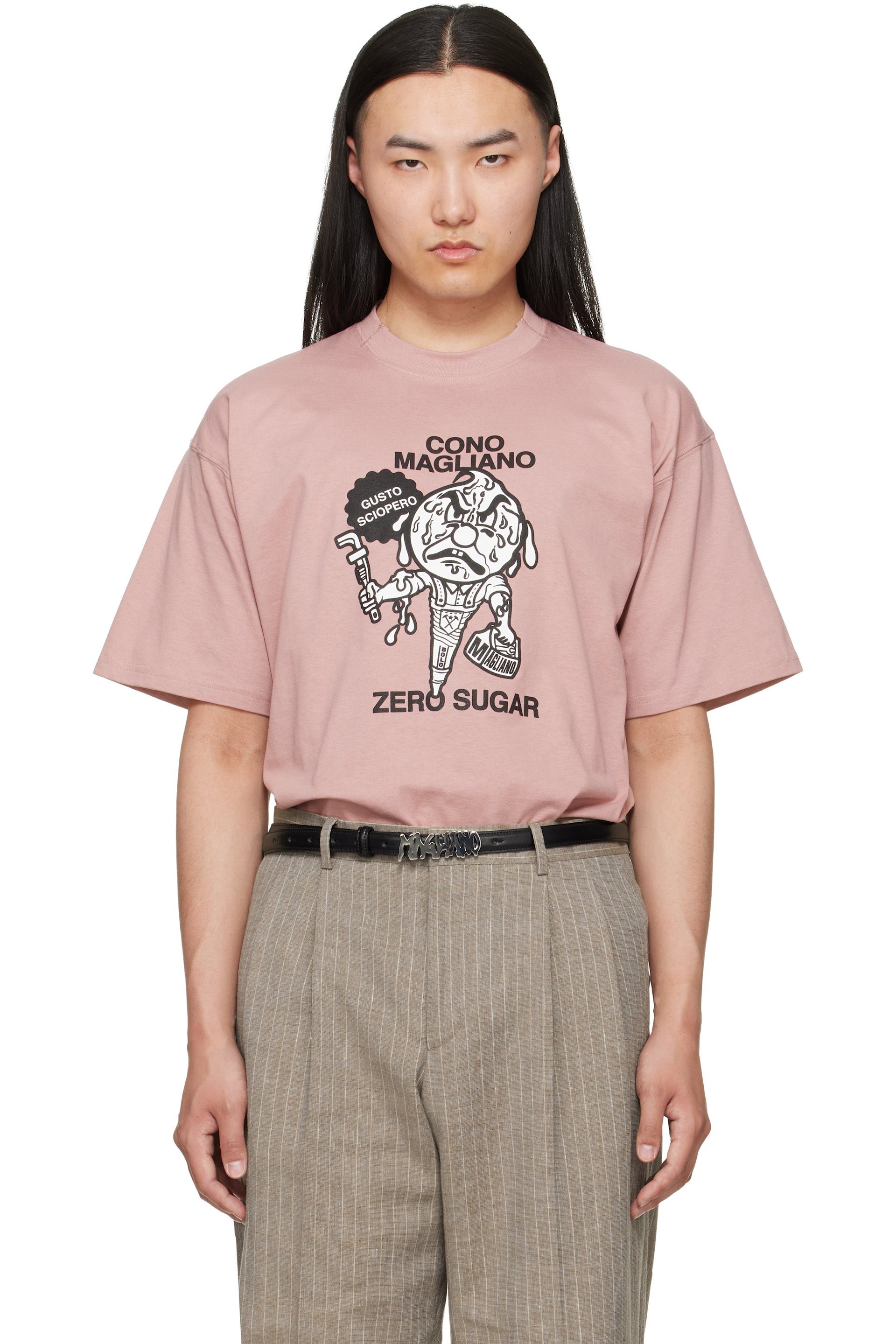 Magliano - Pink 'Gusto Sciopero' T-shirt