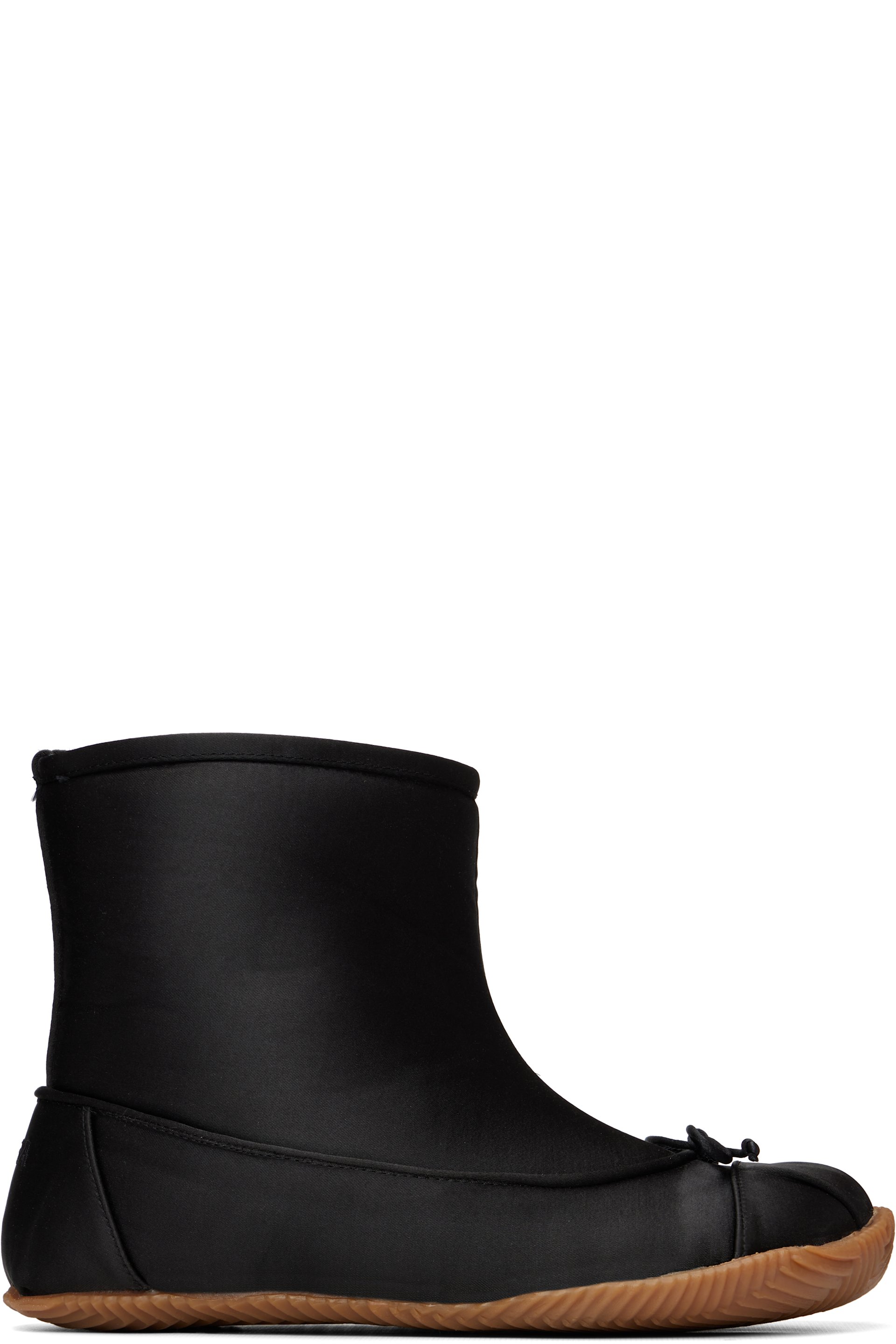 ABRA - Black Satin Baby Boots