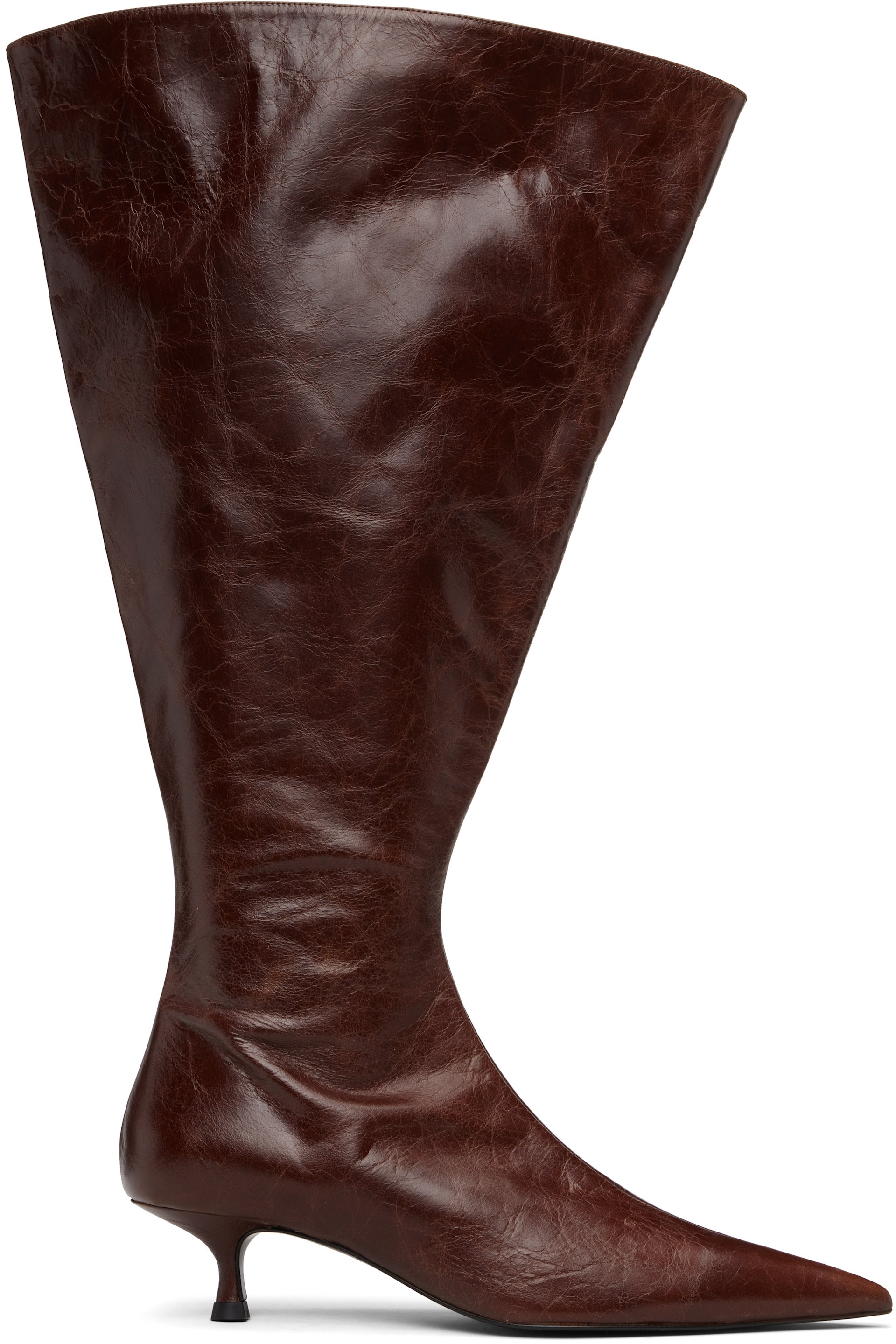 ABRA - Bottes évasées brunes
