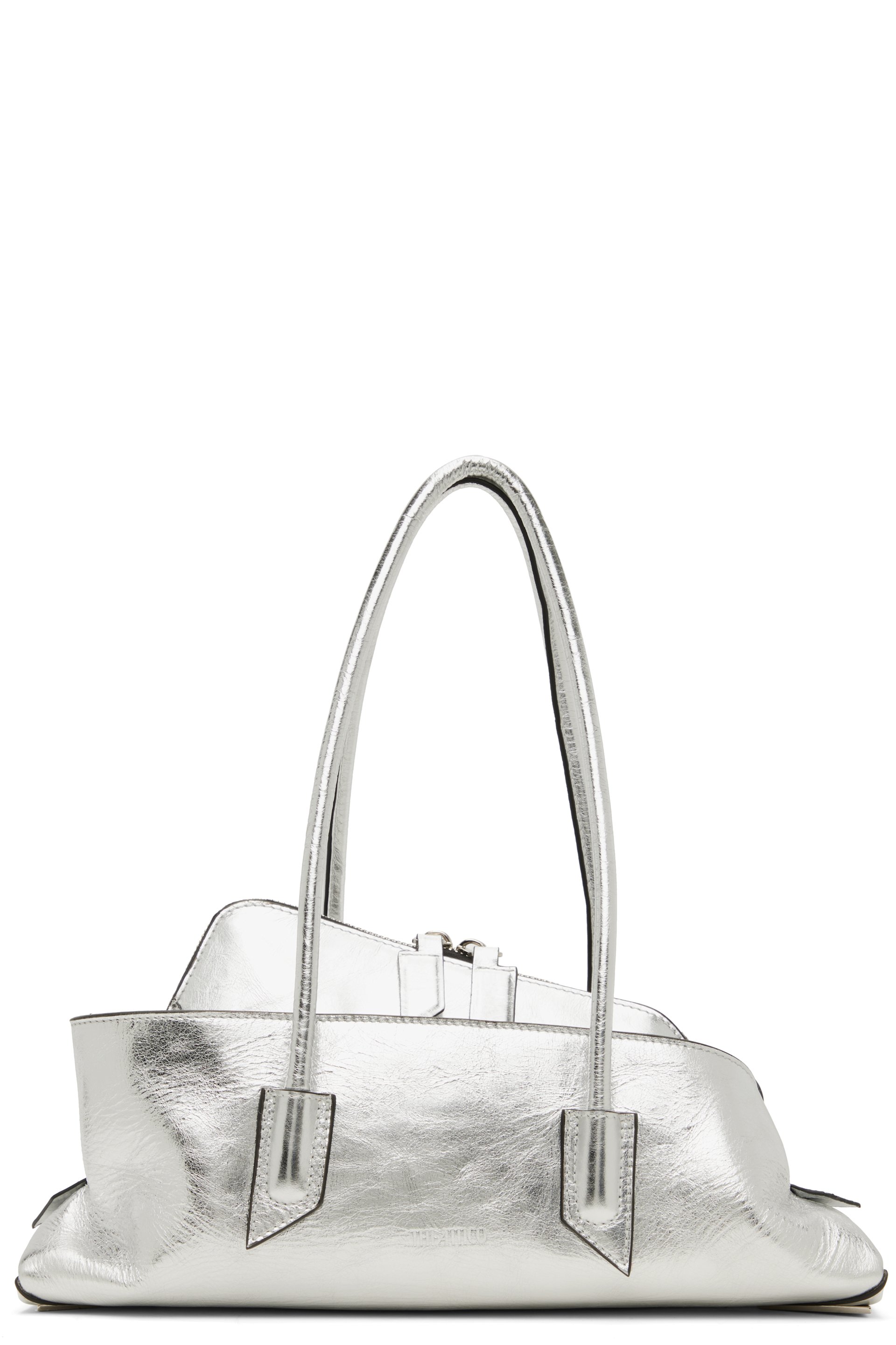 The Attico - Petit sac à main Passeggiata argenté