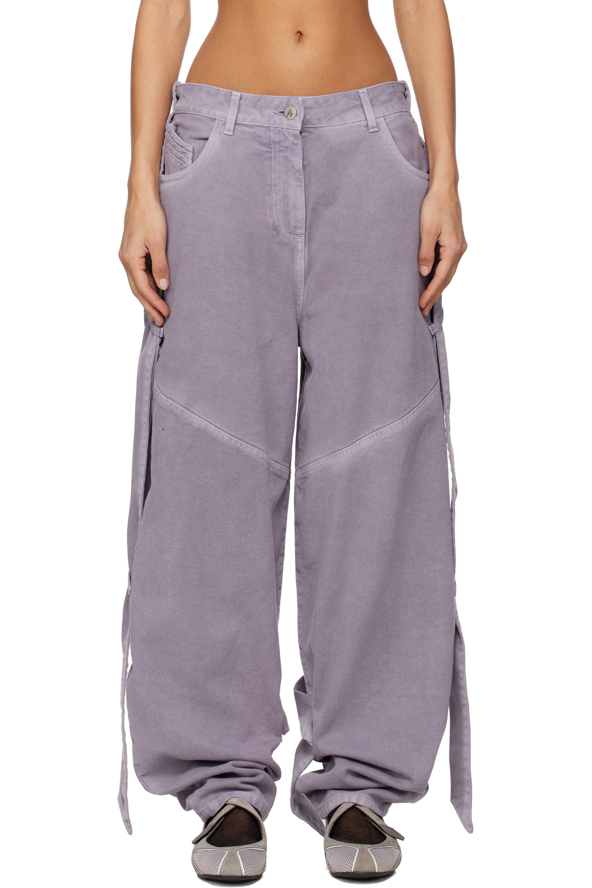 The Attico - Jean long mauve