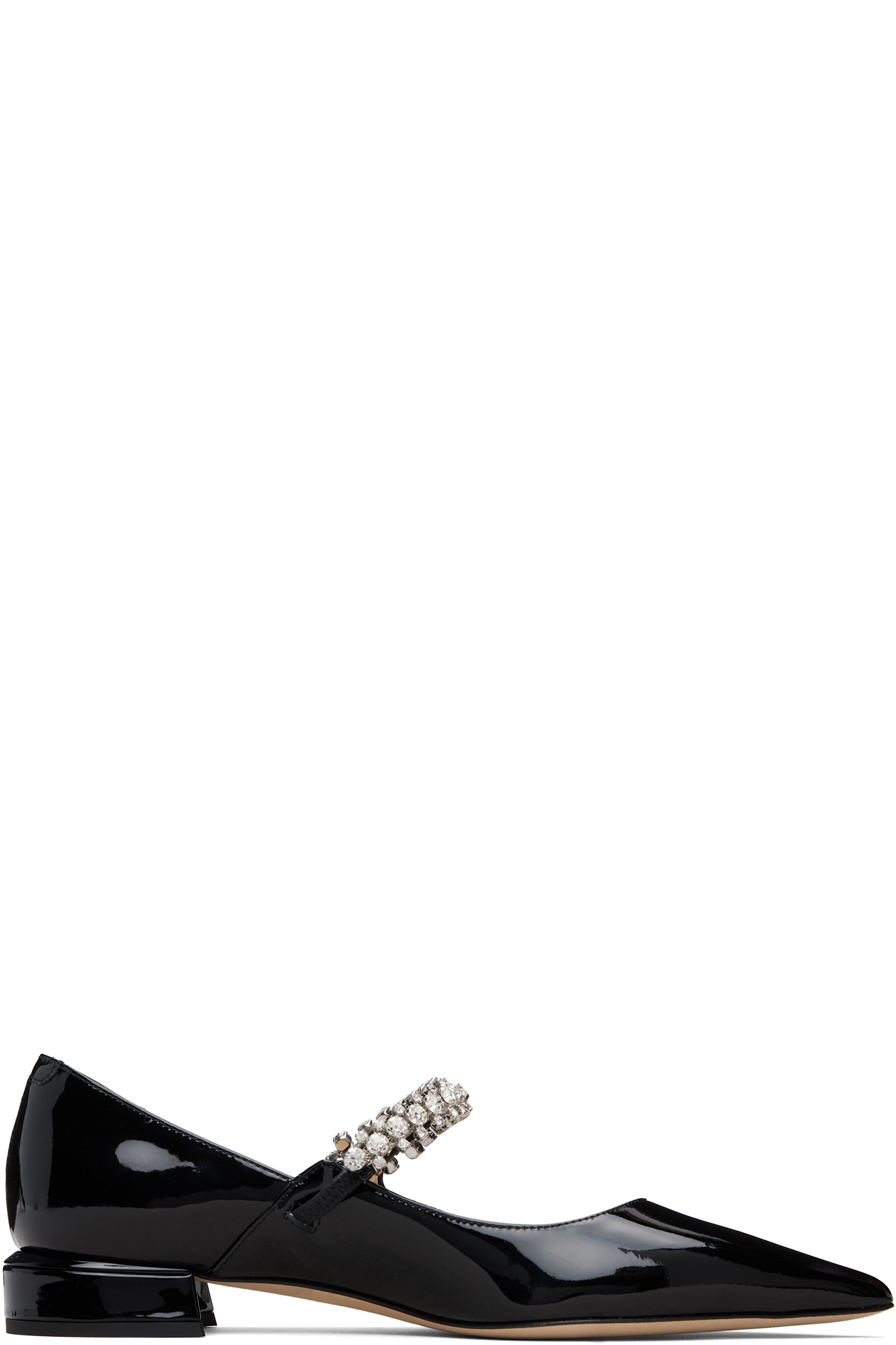 Black Bing Pump Flats by Jimmy Choo on Sale